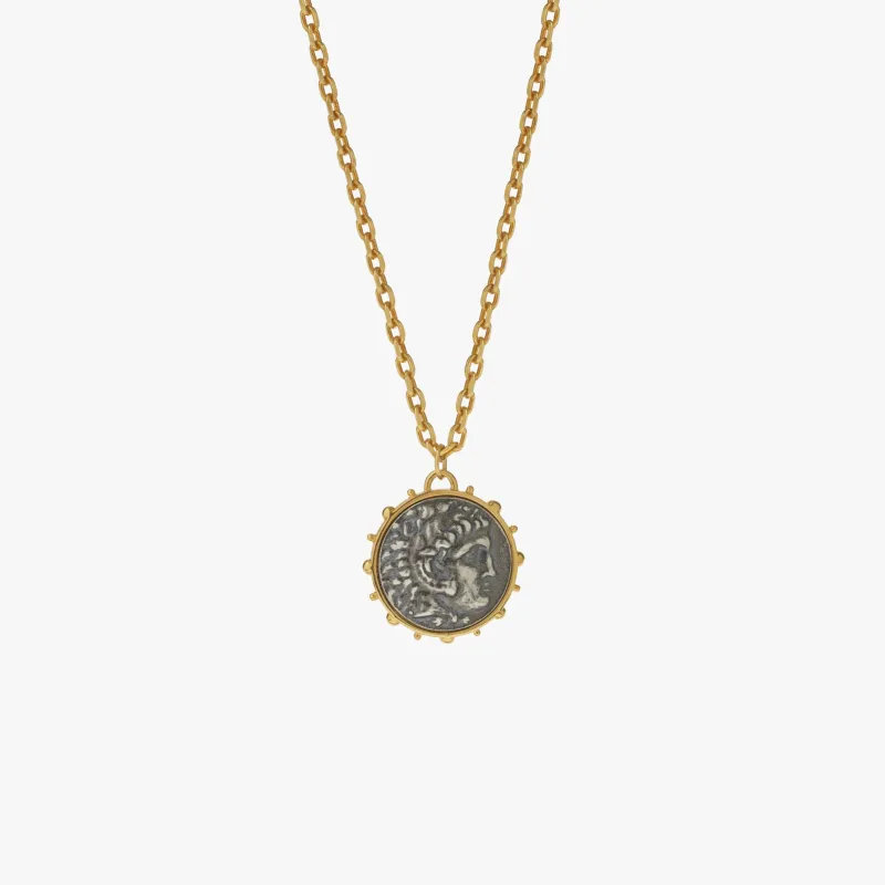 Hercules Coin Pendant Necklace - 24 inch - PRIVATE SALE sold by Degs & Sal