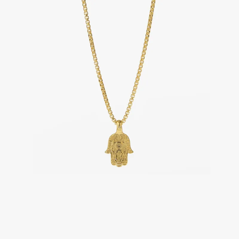 Gold Hamsa Necklace - Pendant Only - PRIVATE SALE sold by Degs & Sal