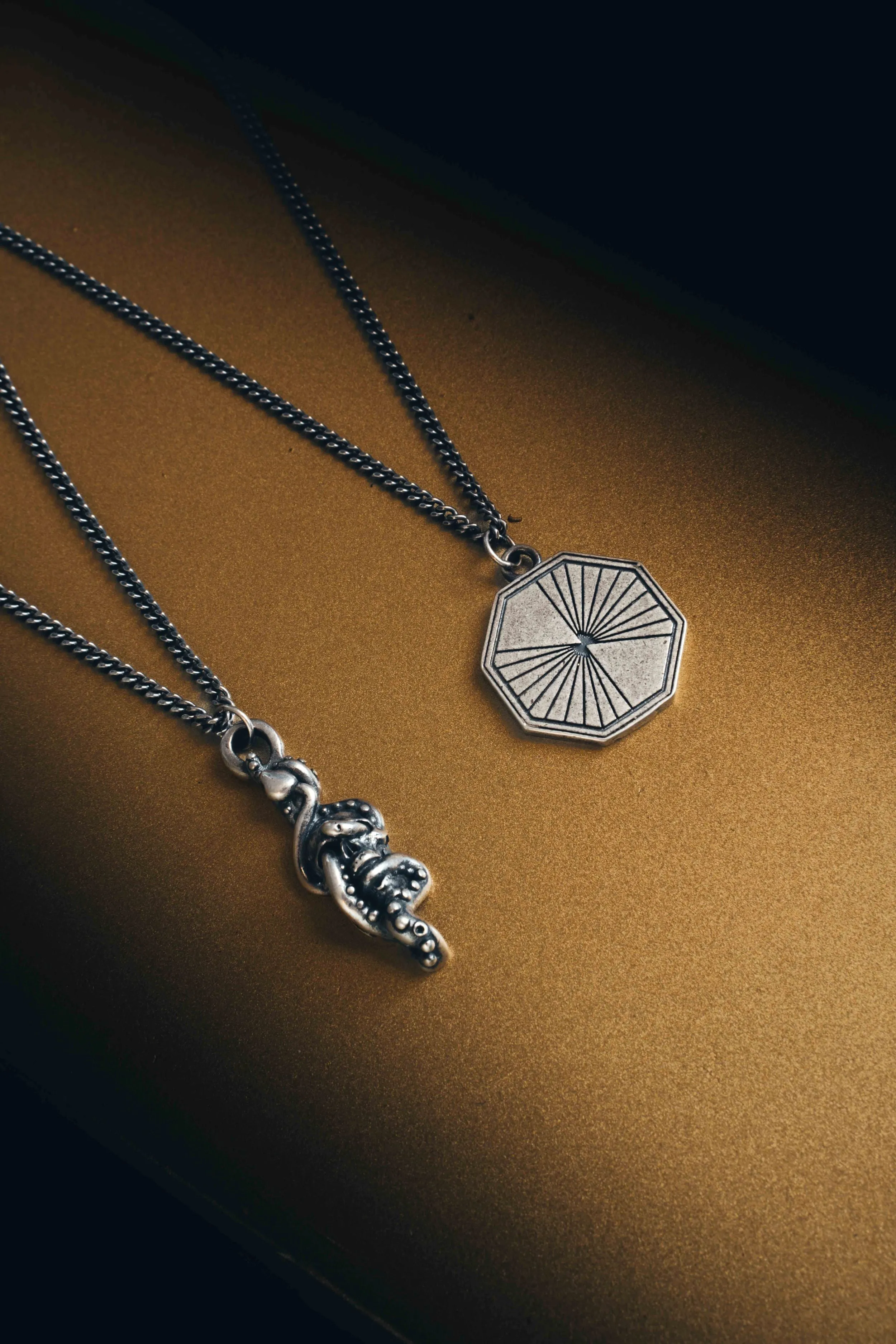 Sterling Silver Octagon Necklace - 24 inch - PRIVATE SALE sold by Degs & Sal product image thumbnail 2