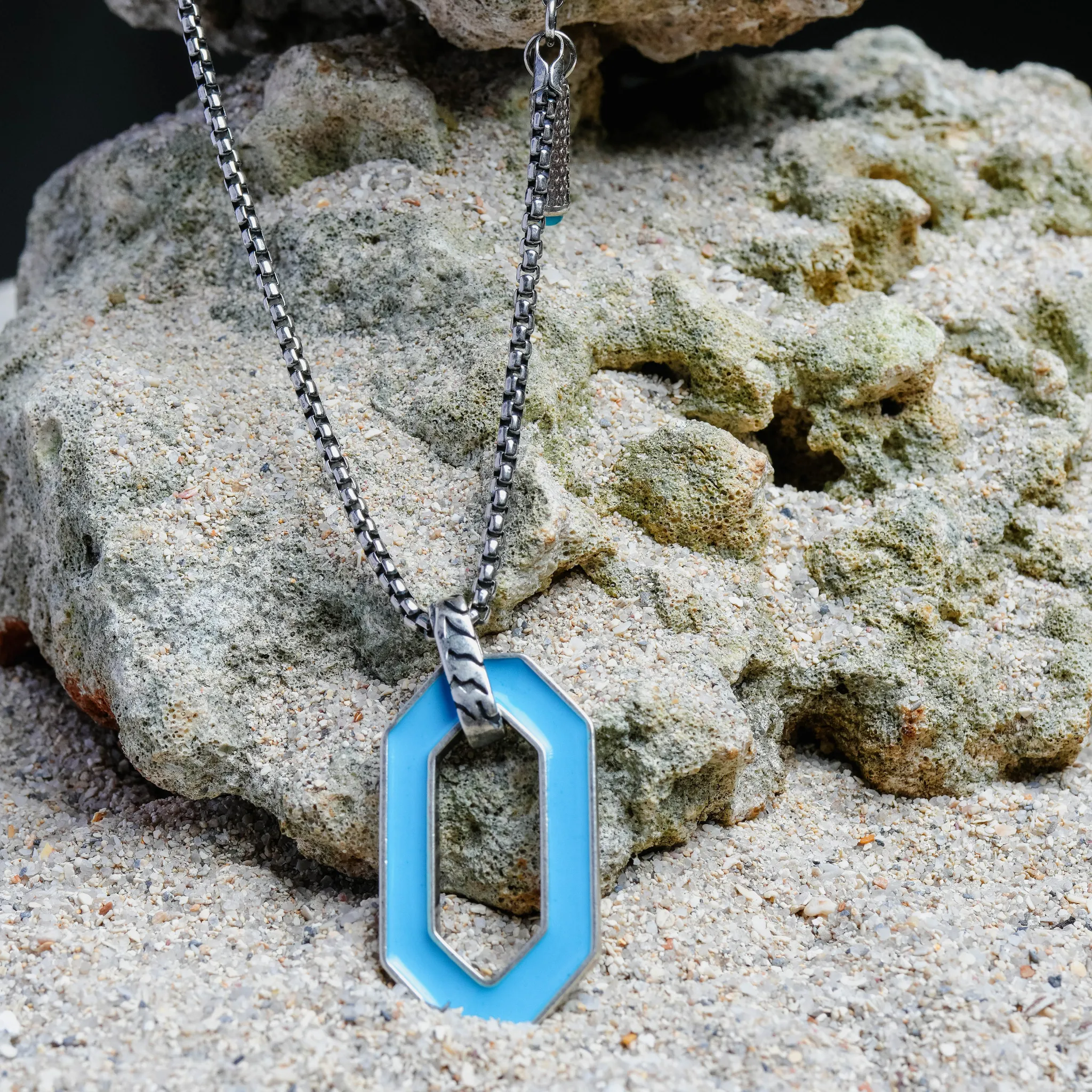 Turquoise Ovale Necklace - 24 inch - PRIVATE SALE sold by Degs & Sal product image thumbnail 3