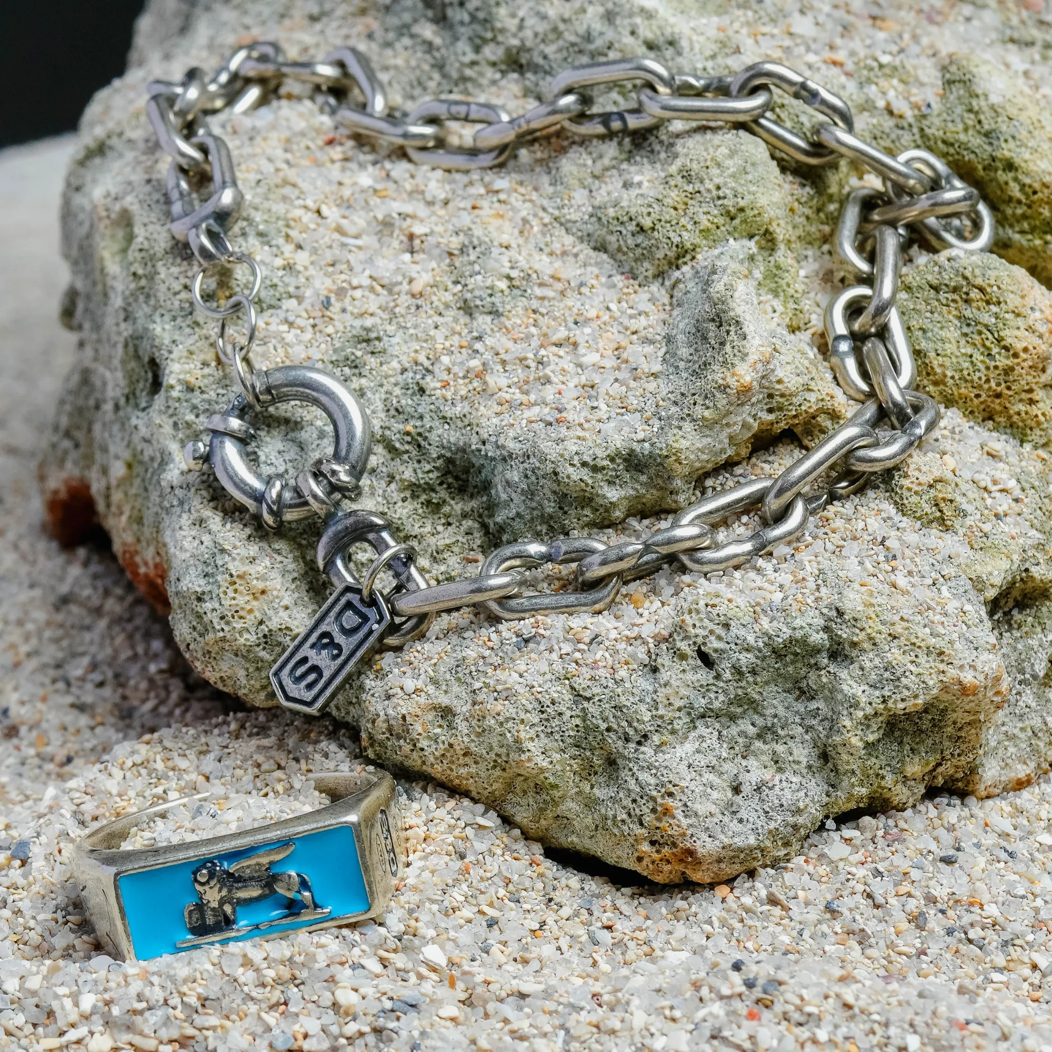 Turquoise Venetian Lion Ring - PRIVATE SALE sold by Degs & Sal product image thumbnail 2