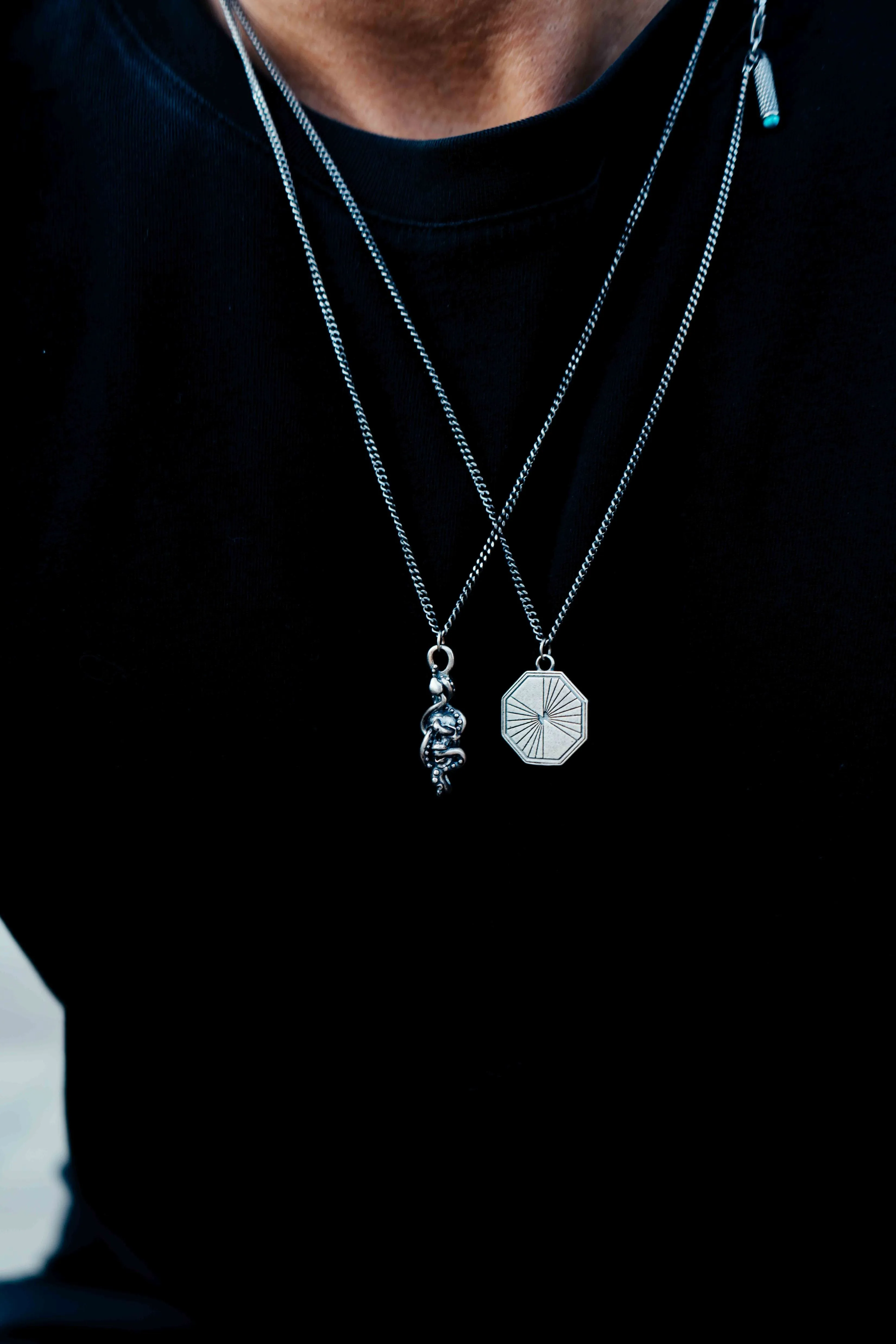 Sterling Silver Octopus Necklace - 24 inch - PRIVATE SALE sold by Degs & Sal product image thumbnail 3