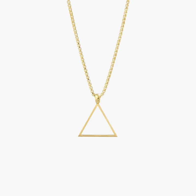 Gold Triangle Necklace - Pendant Only - PRIVATE SALE sold by Degs & Sal