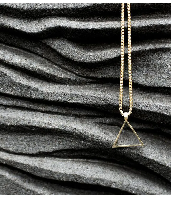 Gold Triangle Necklace - Pendant Only - PRIVATE SALE sold by Degs & Sal product image thumbnail 2