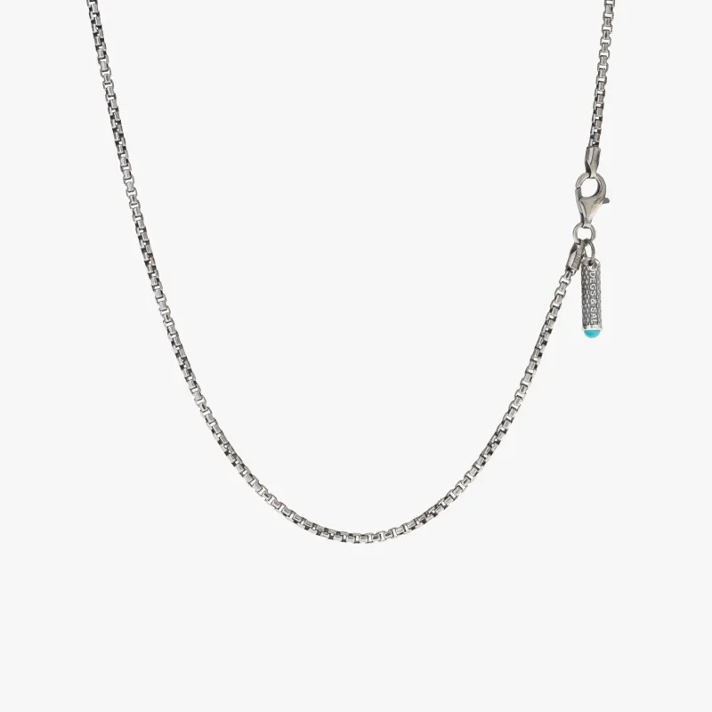 Sterling Silver Box Chain Necklace - 24 inch - PRIVATE SALE sold by Degs & Sal