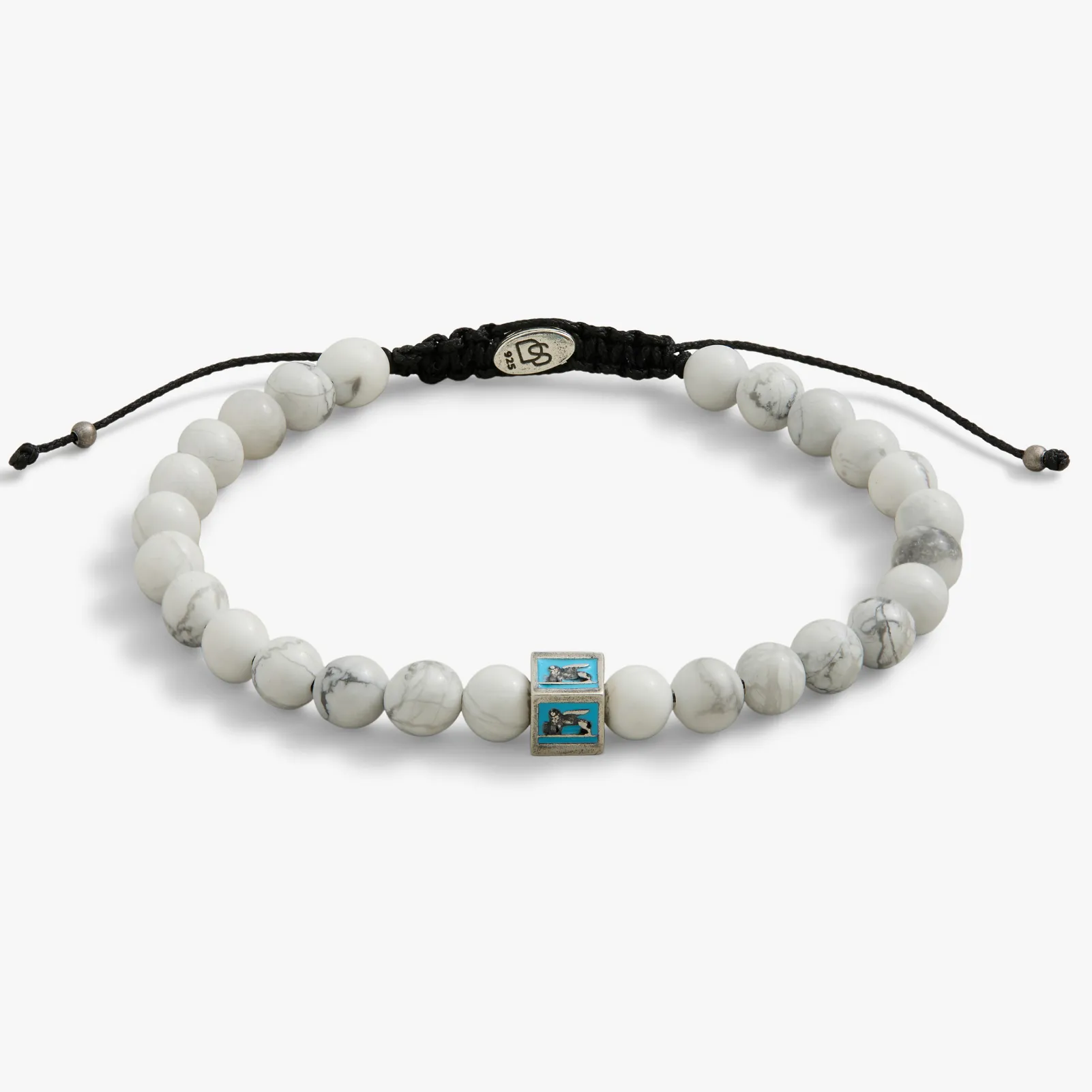 Turquoise Venetian Lion Bracelet with Howlite Beads - PRIVATE SALE sold by Degs & Sal