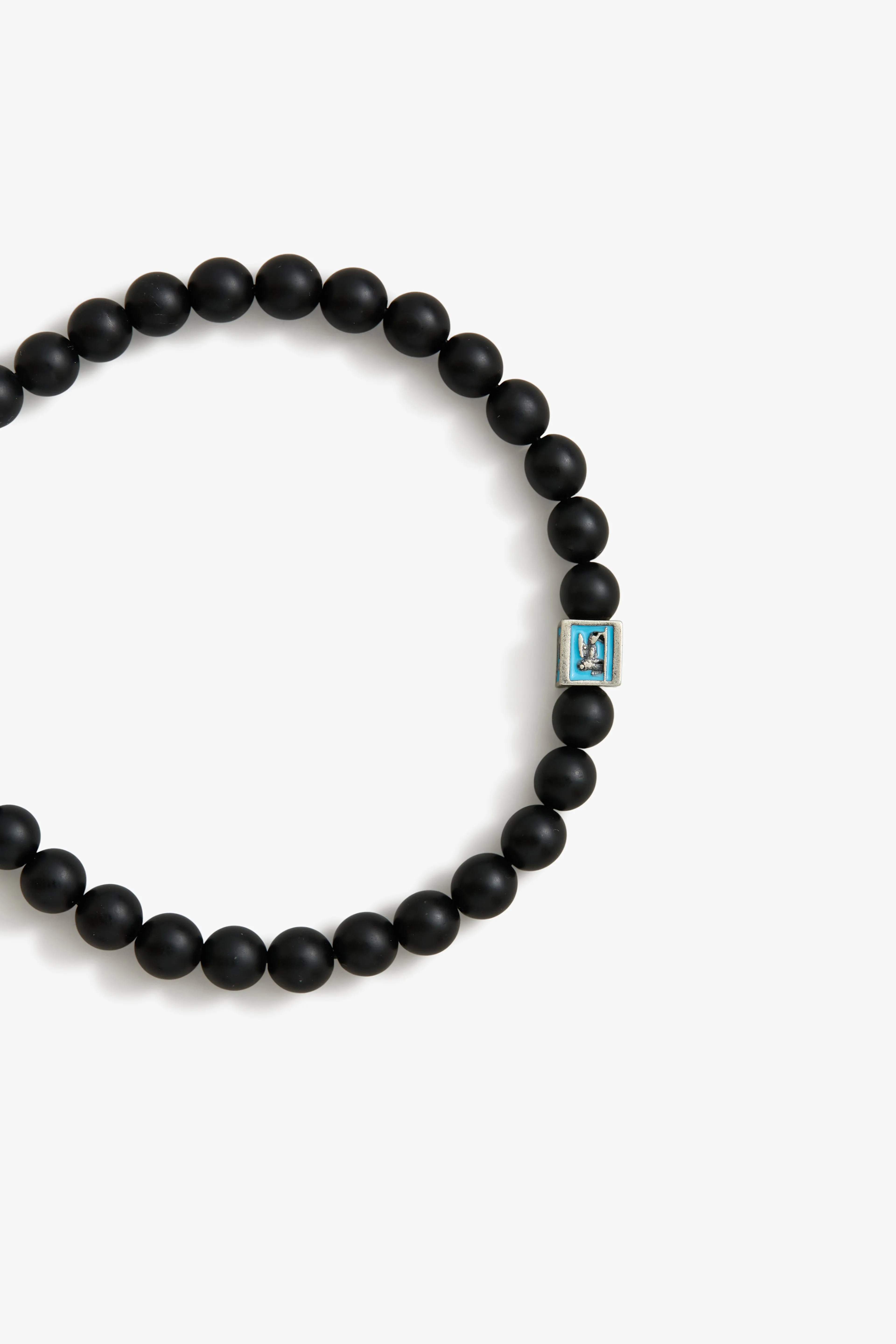 Turquoise Venetian Lion Bracelet with Black Onyx Beads - PRIVATE SALE sold by Degs & Sal product image thumbnail 3
