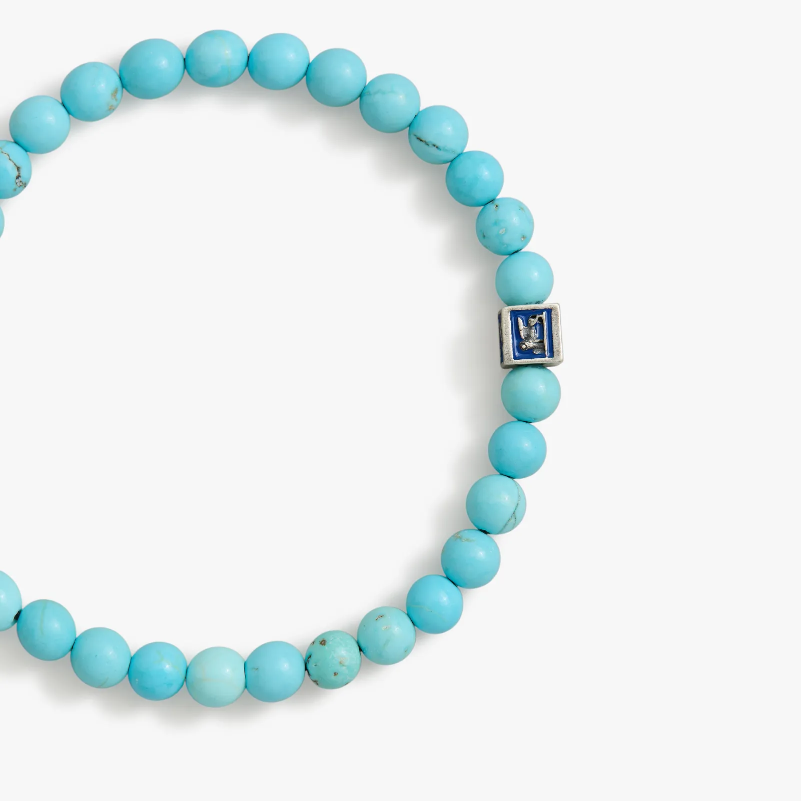 Royal Blue Venetian Lion Bracelet with Turquoise Beads - PRIVATE SALE sold by Degs & Sal product image thumbnail 3