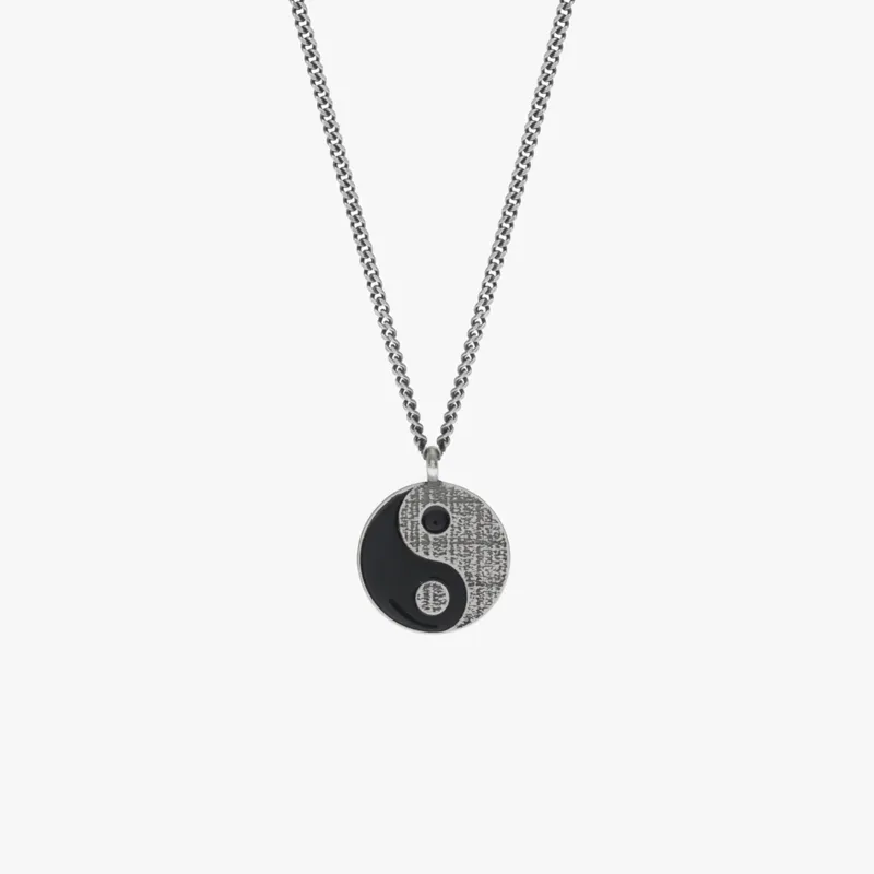 Sterling Silver Yin Yang Necklace - 24 inch - PRIVATE SALE sold by Degs & Sal