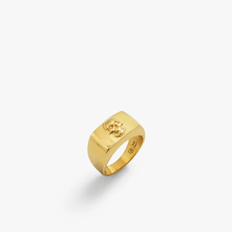 Gold Skull Ring - Size 7 - PRIVATE SALE sold by Degs & Sal