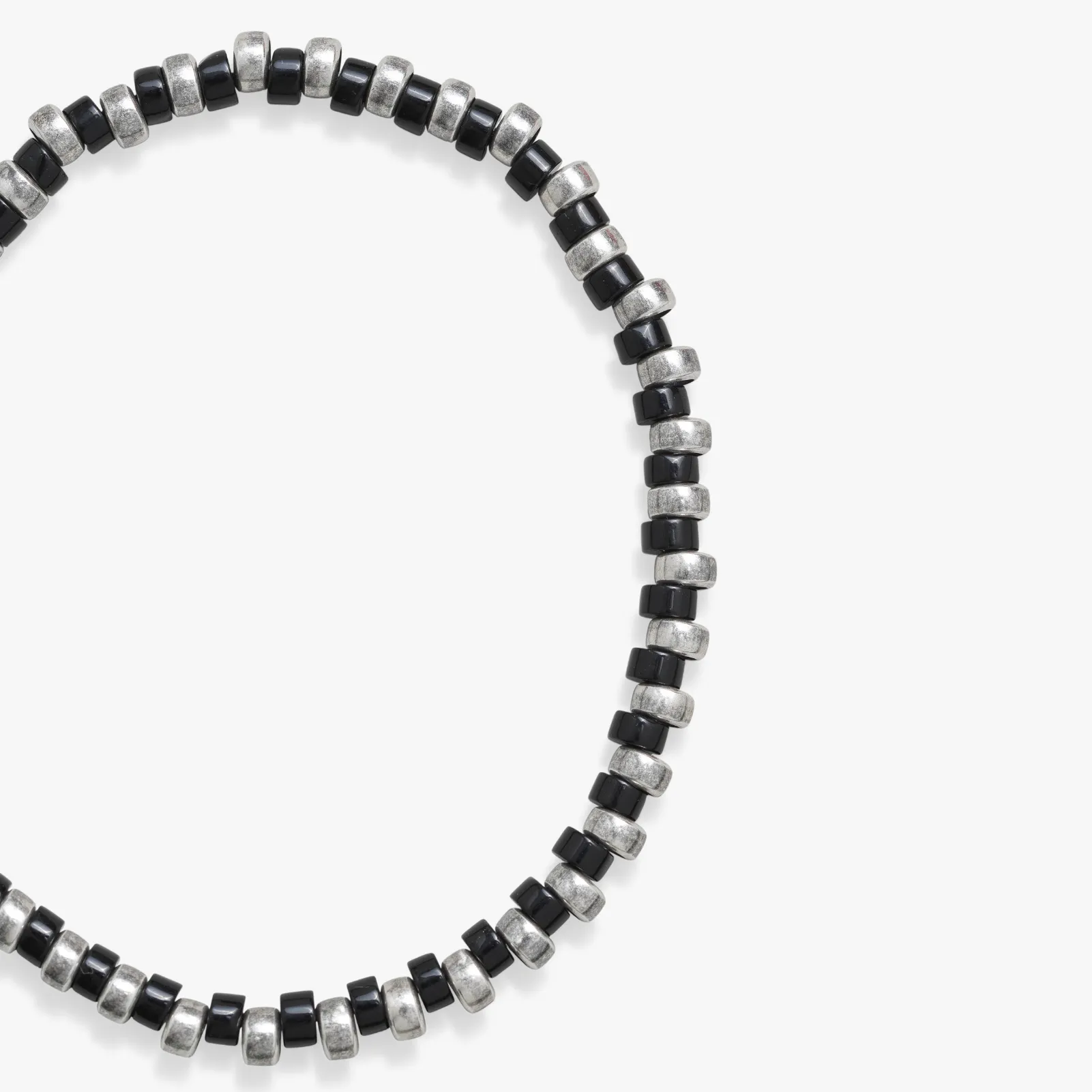 Black and Silver Cylinder Bracelet sold by Degs & Sal product image thumbnail 4