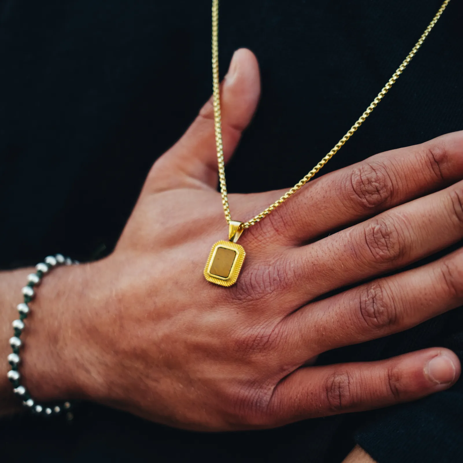 Gold Tiger Eye Necklace sold by Degs & Sal product image thumbnail 2