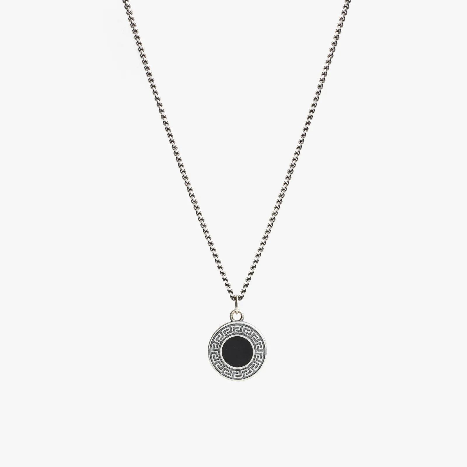 Black Greek Key Necklace sold by Degs & Sal