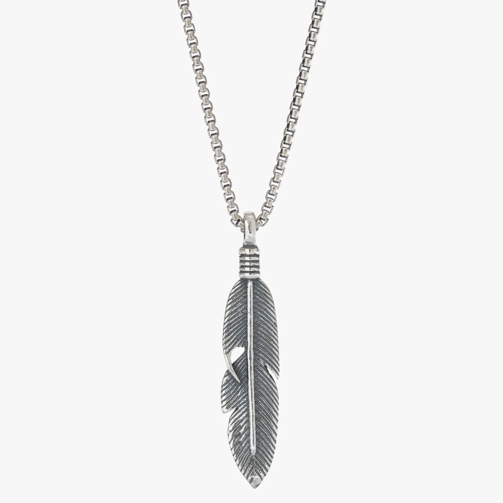 Sterling Silver Feather Necklace - BOGO sold by Degs & Sal product image thumbnail 4