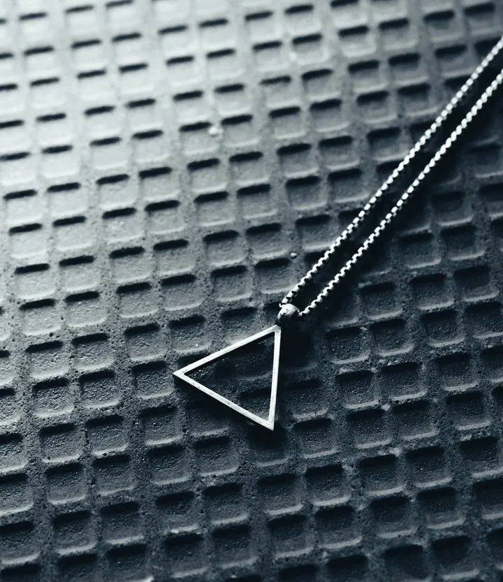 Sterling Silver Triangle Necklace - BOGO sold by Degs & Sal product image thumbnail 2