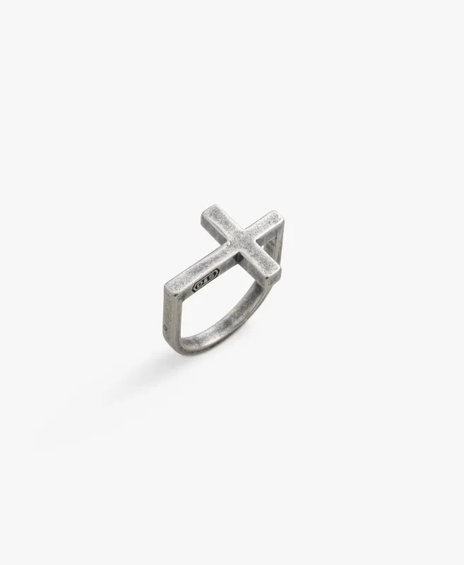 Sterling Silver Horizontal Cross Ring - BOGO made by Degs & Sal
