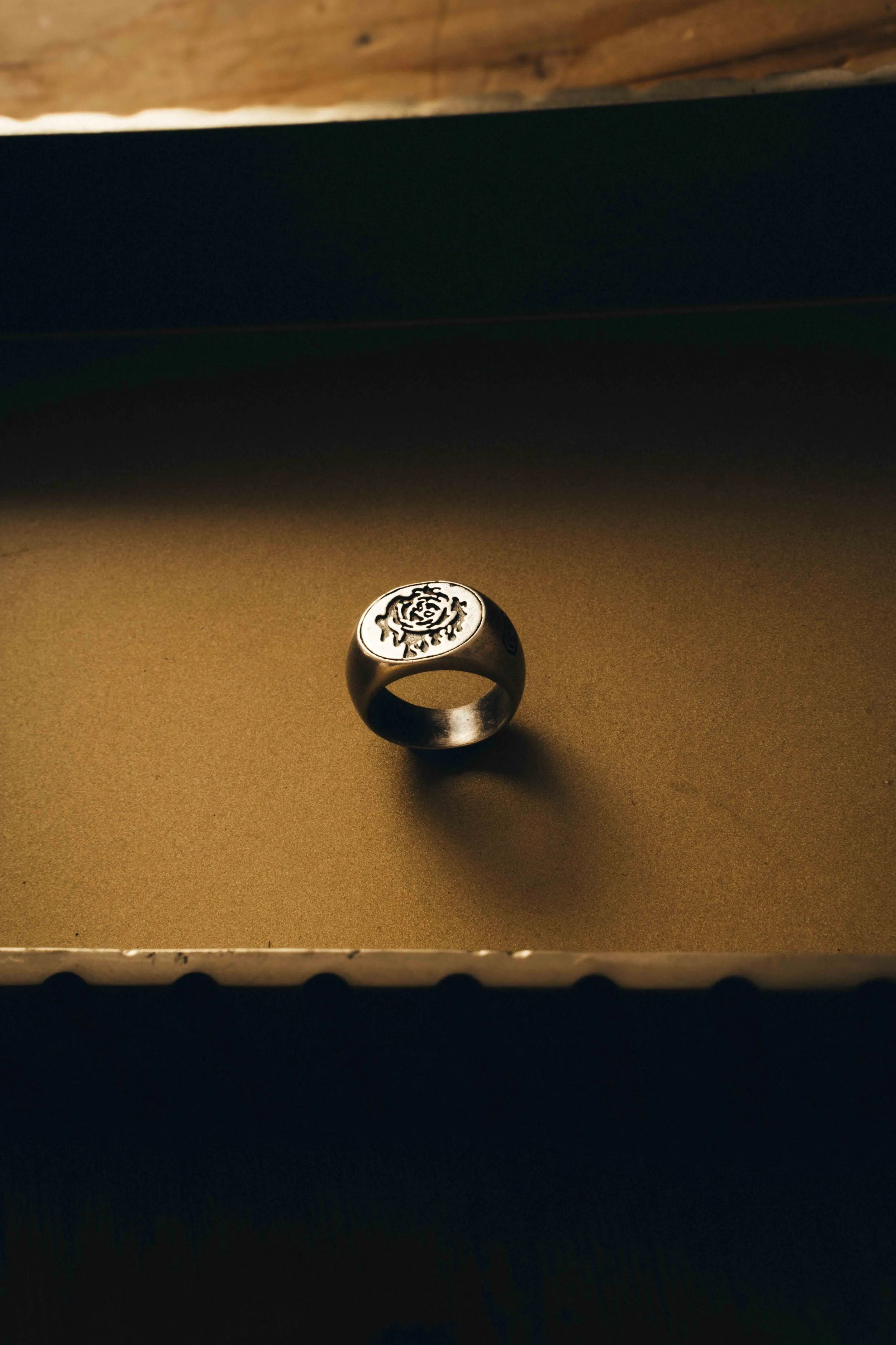 Sterling Silver Rose Signet Ring - BOGO sold by Degs & Sal product image thumbnail 4