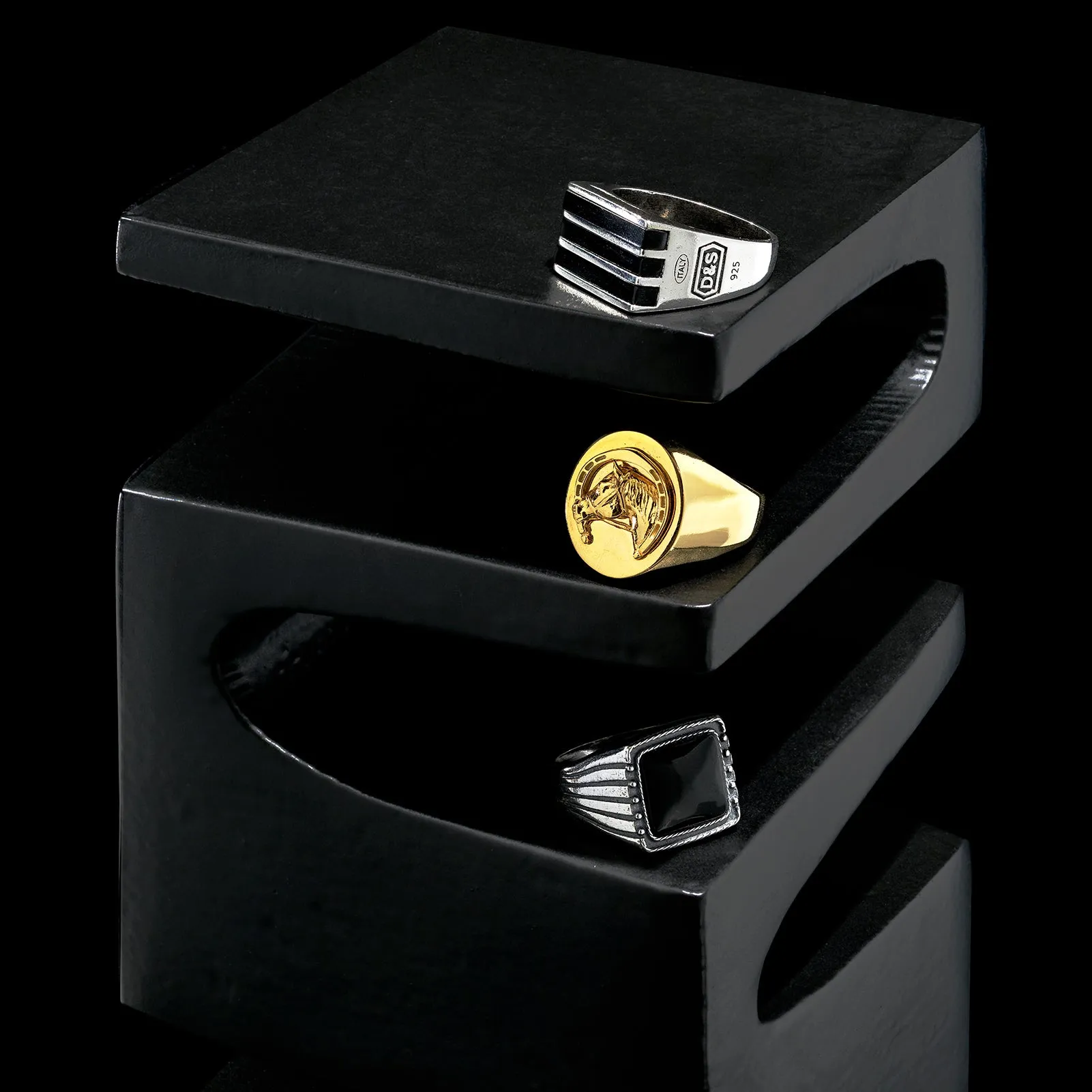 Sterling Silver Easy Rider Ring with Black Onyx - BOGO sold by Degs & Sal product image thumbnail 2