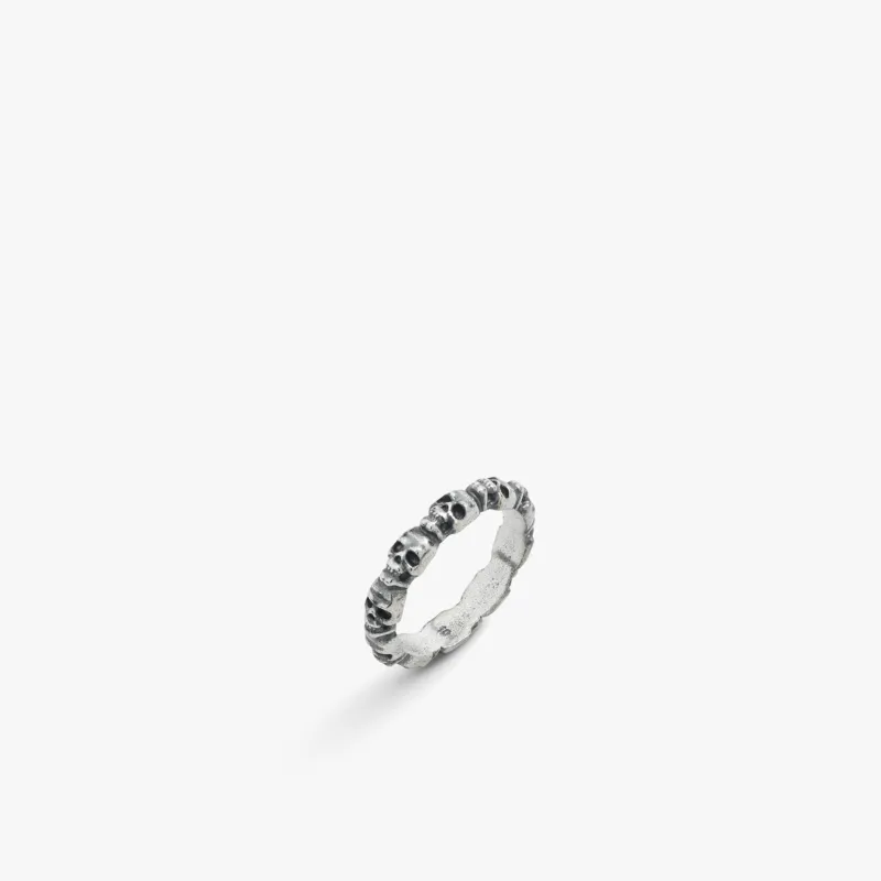 Sterling Silver Mini Skull Head Ring - BOGO made by Degs & Sal