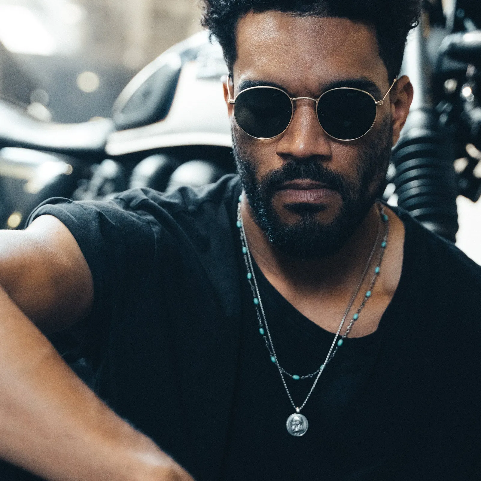 Sterling Silver Turquoise Twisted Cable Chain Necklace - BOGO sold by Degs & Sal product image thumbnail 2