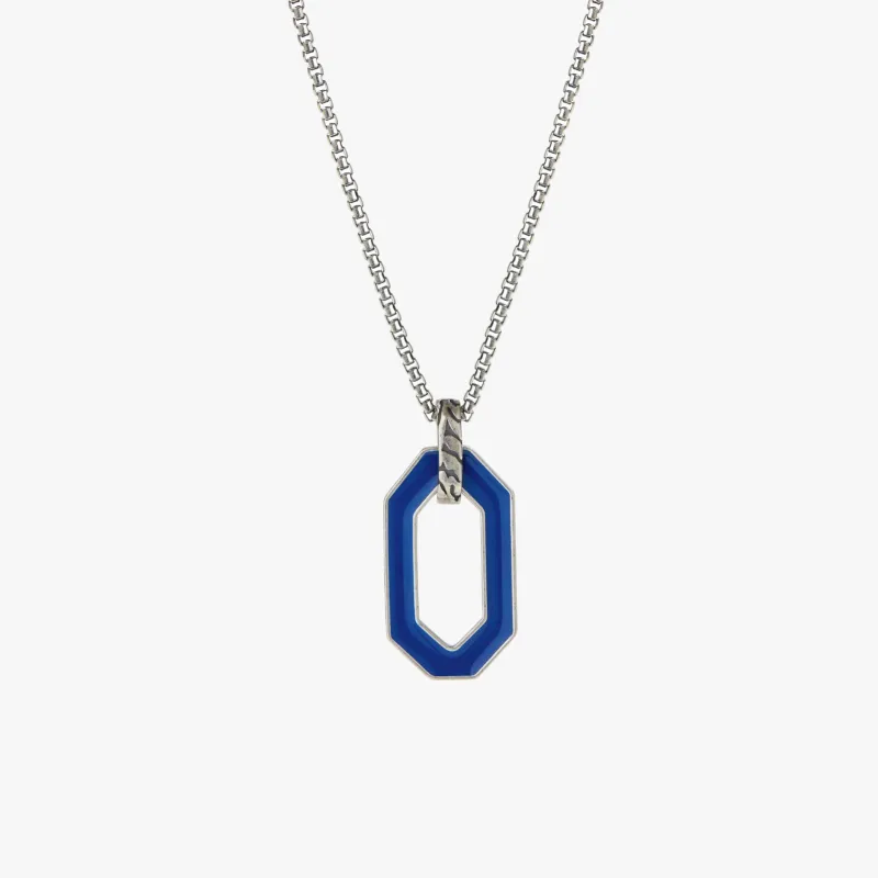 Royal Blue Ovale Necklace - BOGO made by Degs & Sal