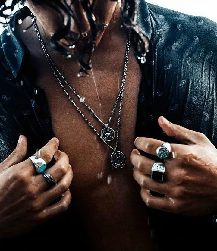 Sterling Silver Memento Mori Necklace - BOGO sold by Degs & Sal product image thumbnail 2