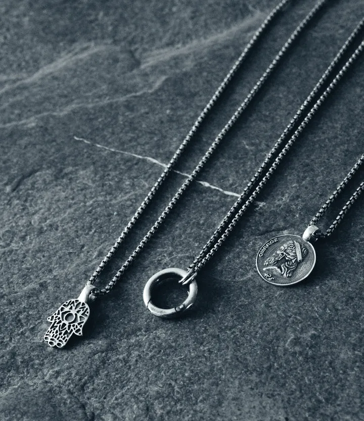 Sterling Silver Hamsa Necklace - BOGO sold by Degs & Sal product image thumbnail 3