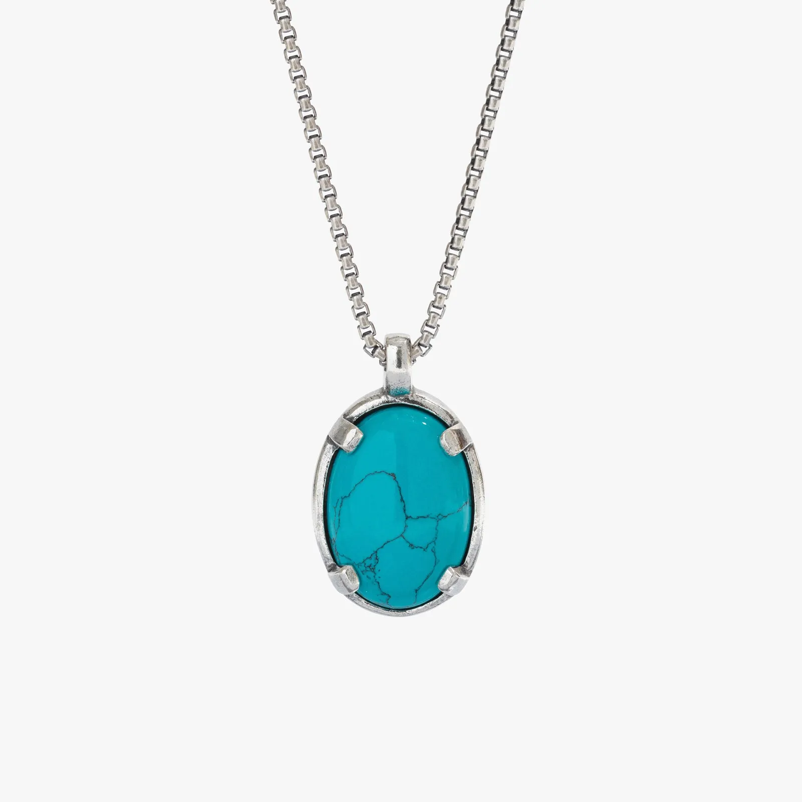 Sterling Silver Turquoise Stone Necklace - BOGO sold by Degs & Sal product image thumbnail 3