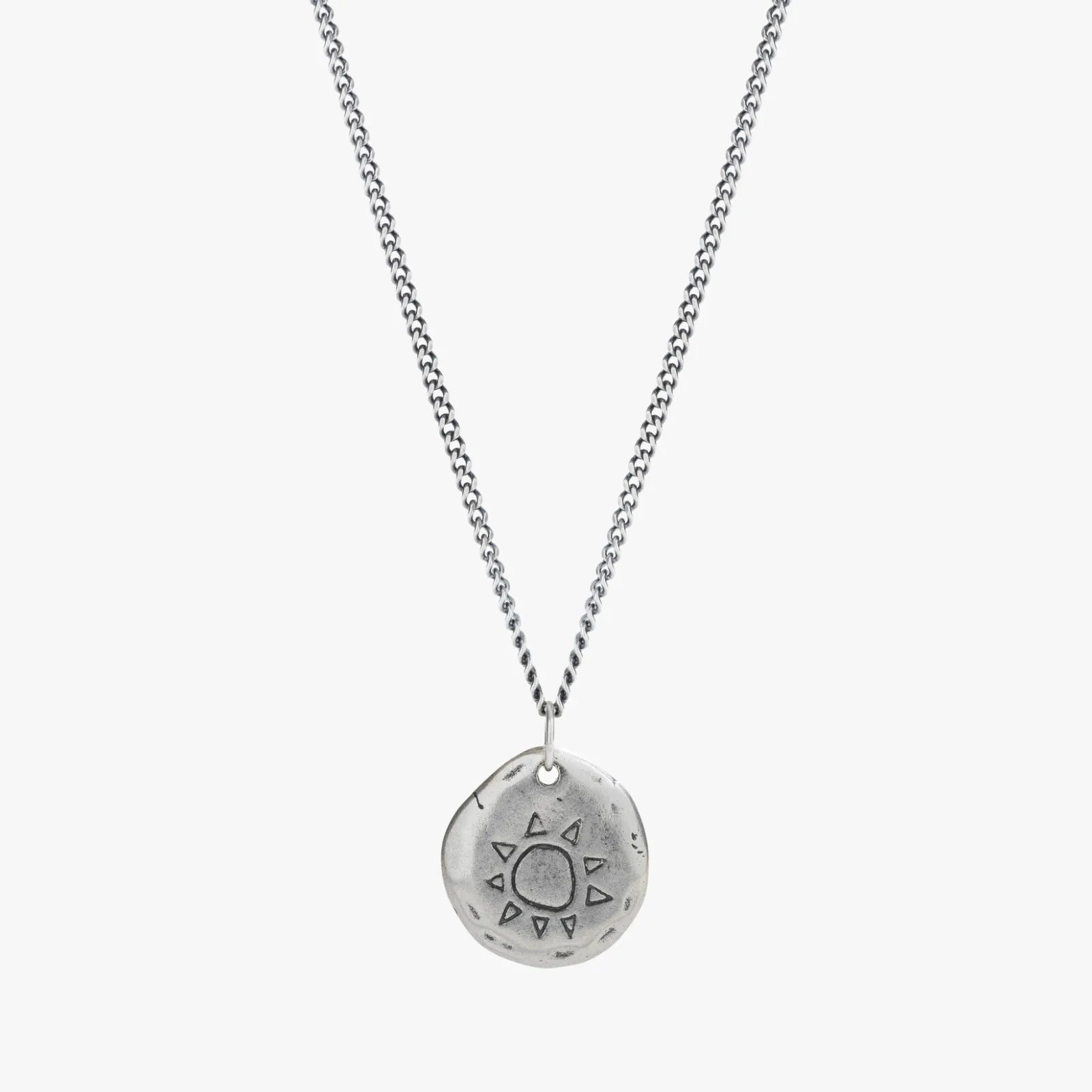 Etched Sun Necklace sold by Degs & Sal