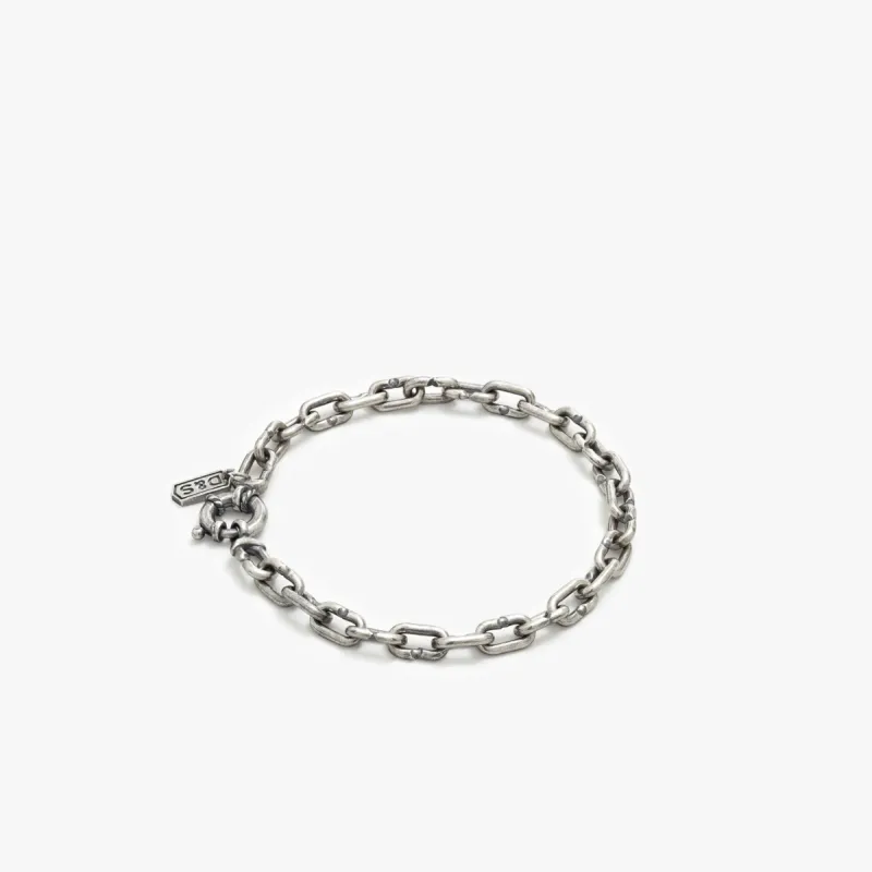 Sterling Silver Lock Chain Bracelet sold by Degs & Sal