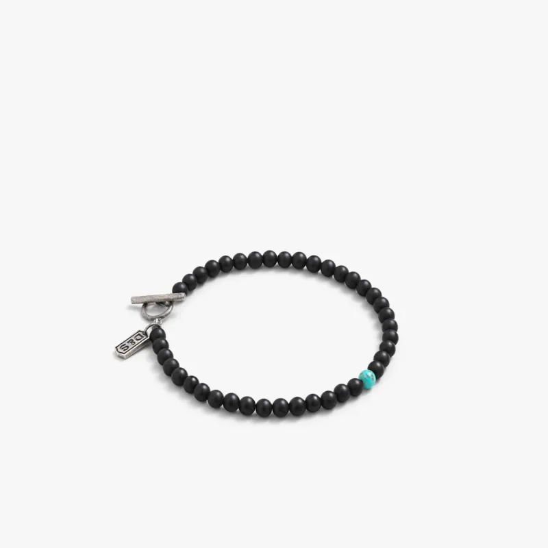 Black Onyx Beaded Bracelet sold by Degs & Sal