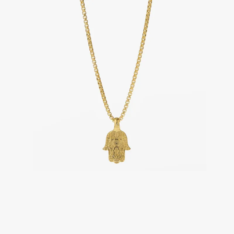 Gold Hamsa Necklace sold by Degs & Sal
