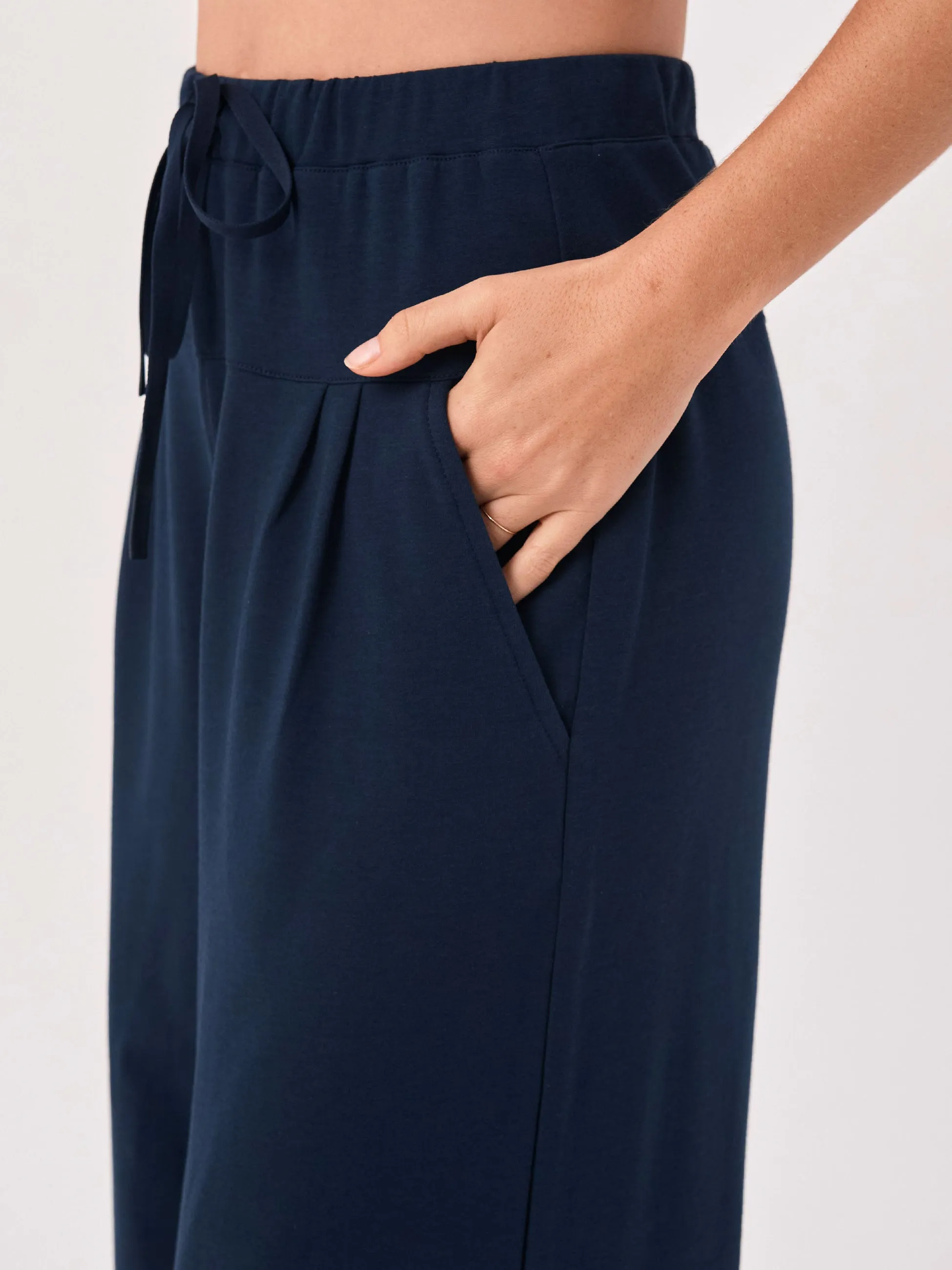 French Terry Yin Sweat Pant - Navy sold by Dharma Bums product image thumbnail 3