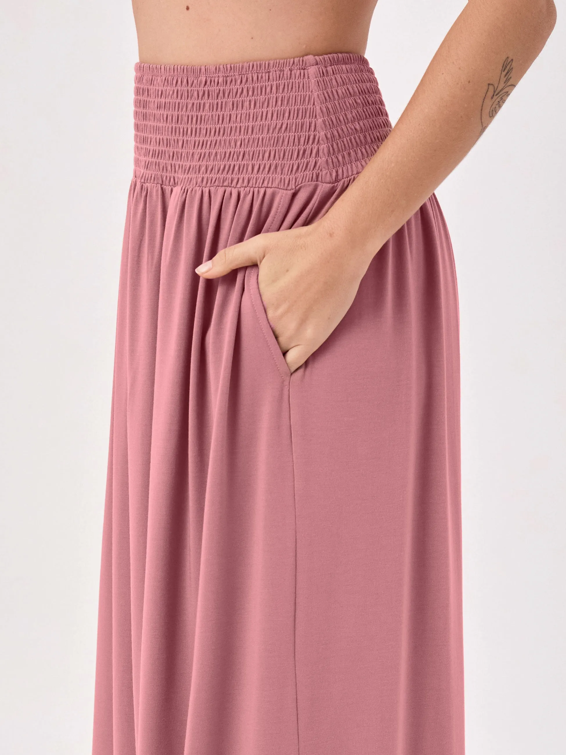 Bliss Rouched Waistband Skirt - Rosewater sold by Dharma Bums product image thumbnail 4
