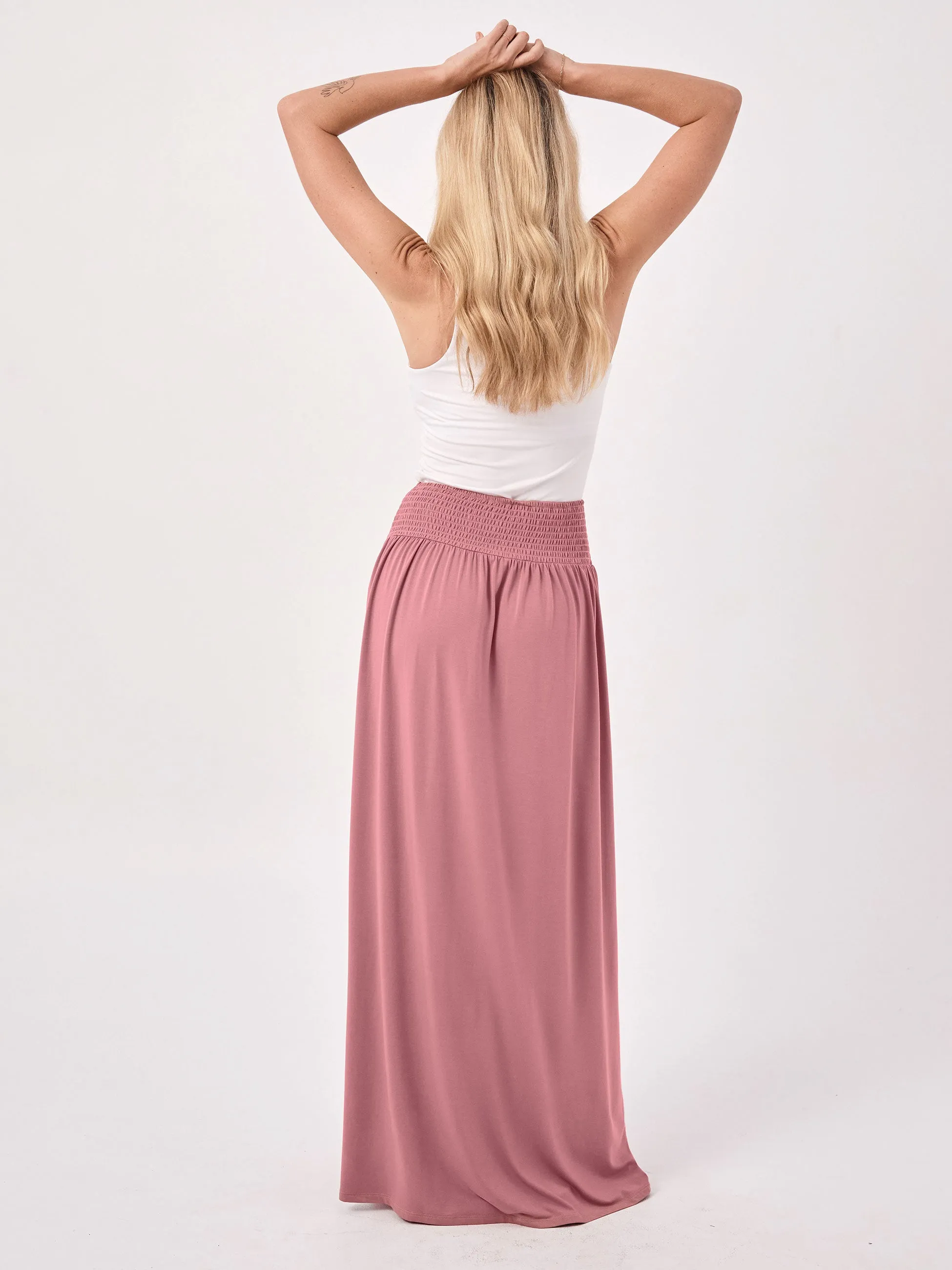 Bliss Rouched Waistband Skirt - Rosewater sold by Dharma Bums product image thumbnail 3