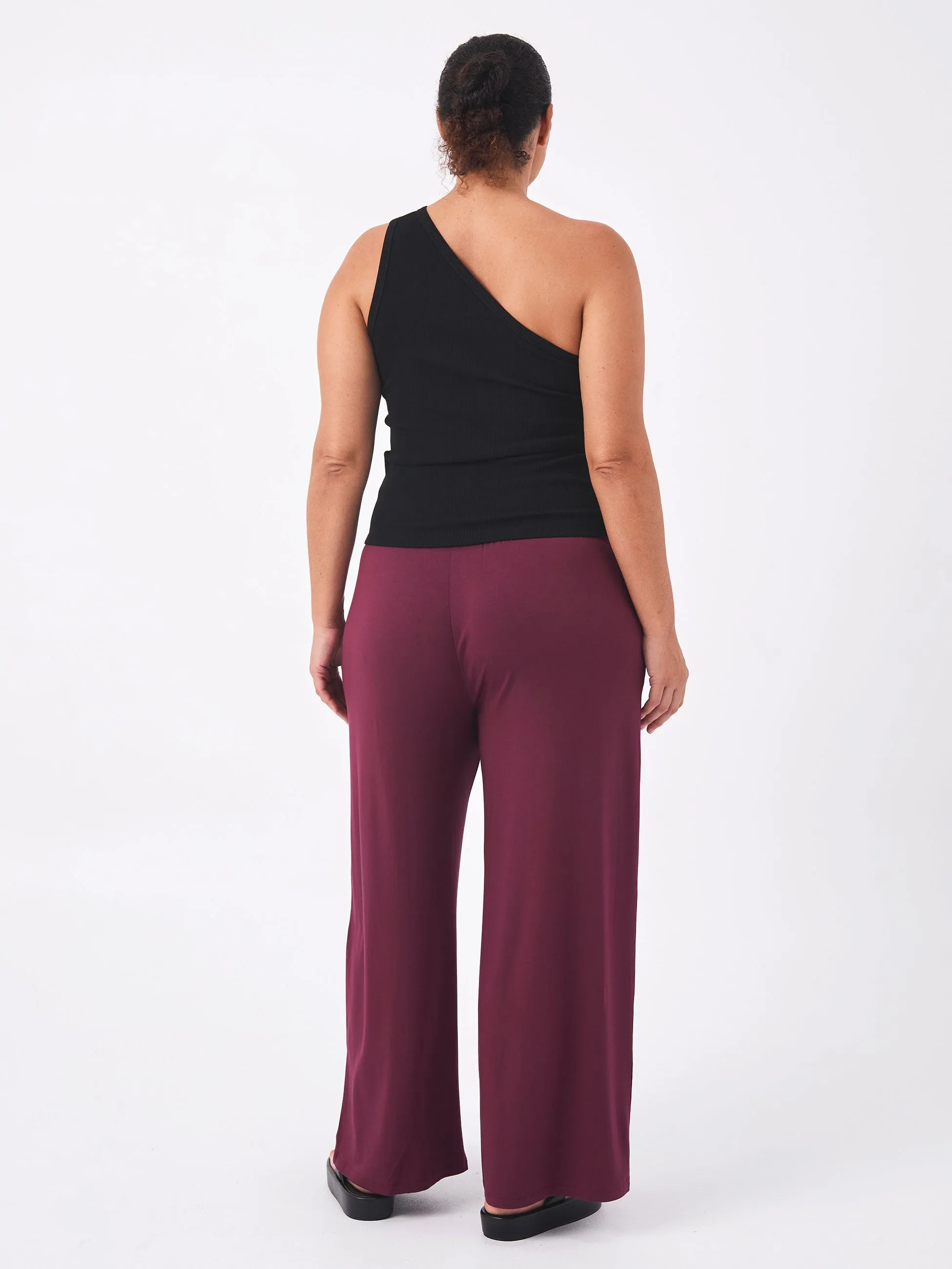 Nomad Modal Wide Leg Pant - Merlot sold by Dharma Bums product image thumbnail 5