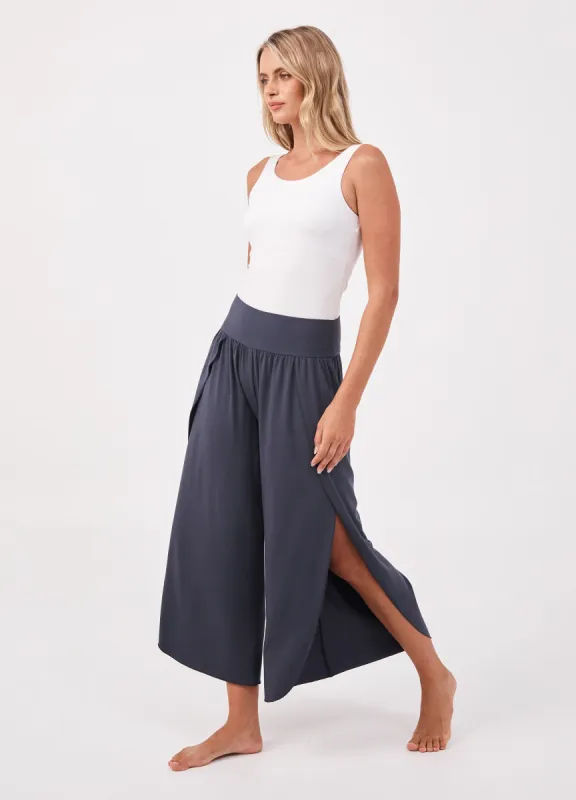 Modal Fluted Pant - Charcoal sold by Dharma Bums