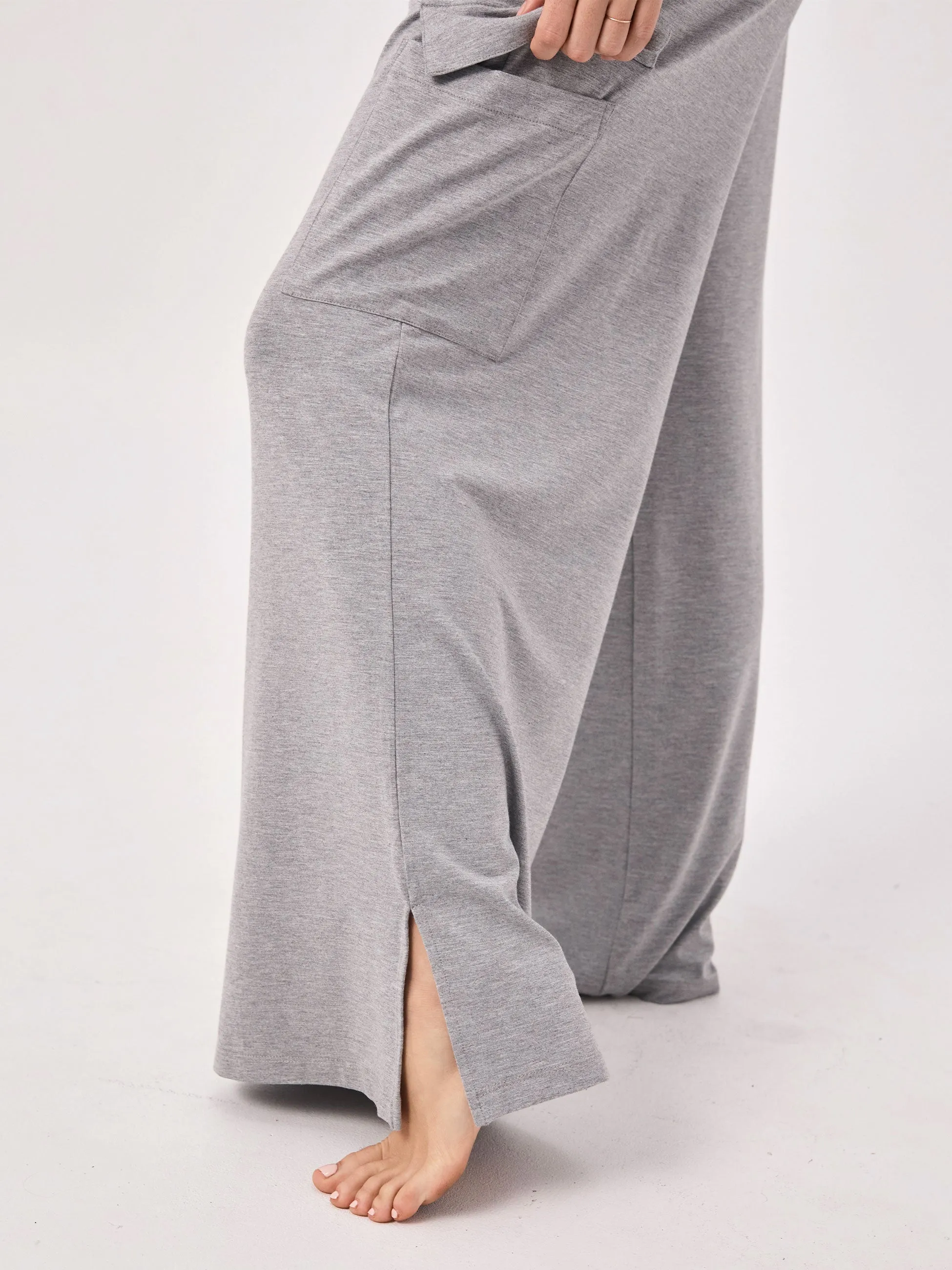 Modal Freedom Cargo Pant - Melange Grey sold by Dharma Bums product image thumbnail 4