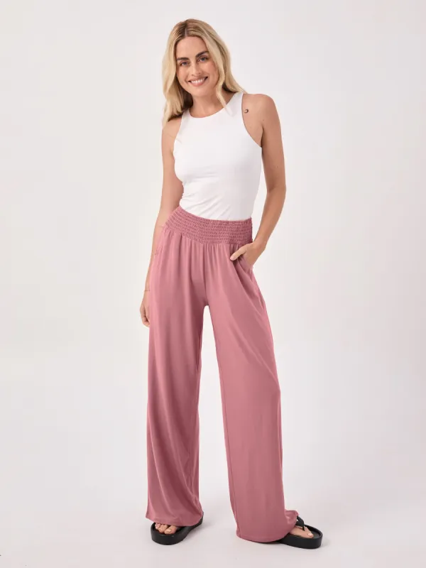 Bliss Wide Leg Pant - Rosewater sold by Dharma Bums