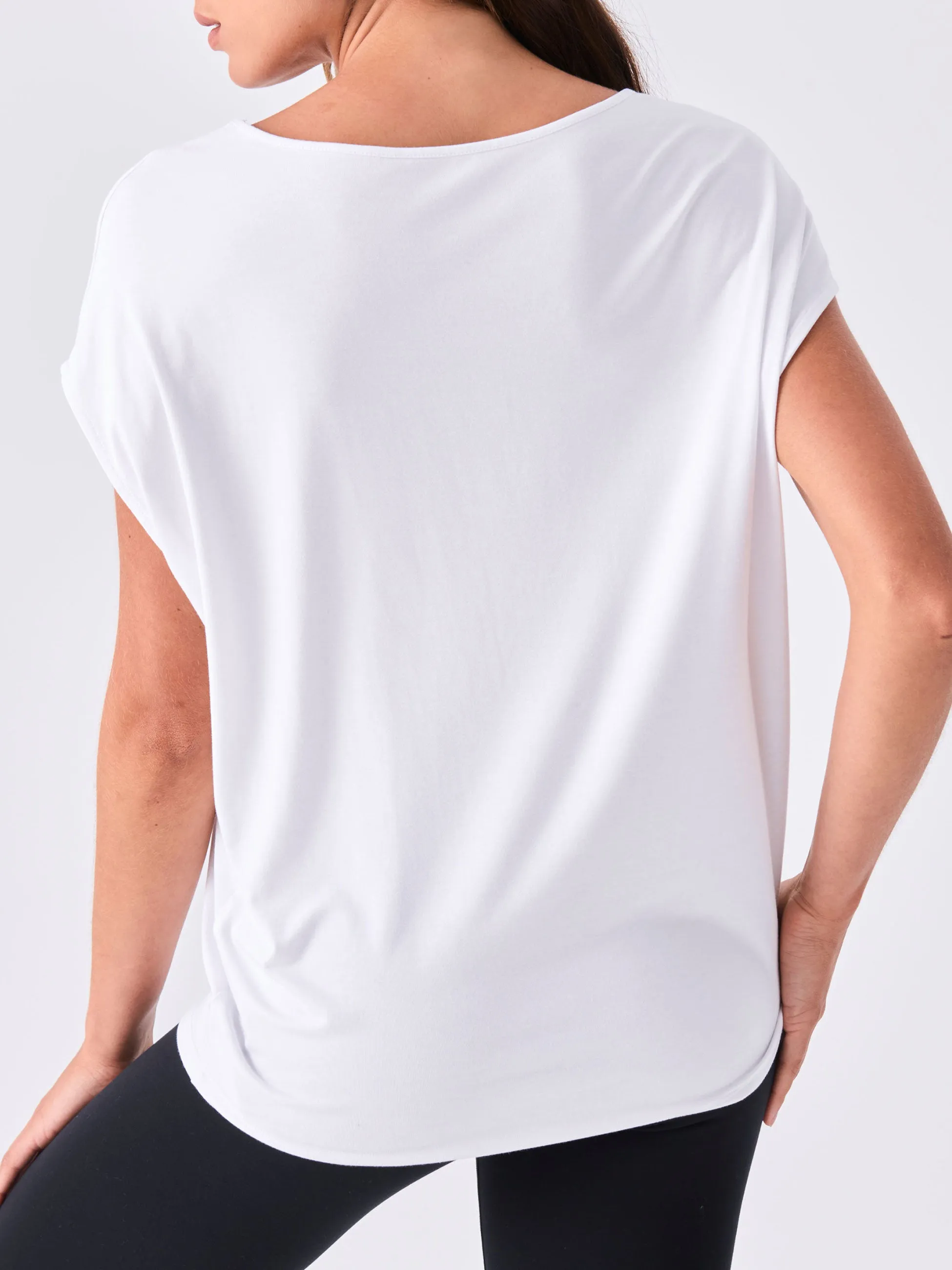 V Neck Modal Tee - White sold by Dharma Bums product image thumbnail 5