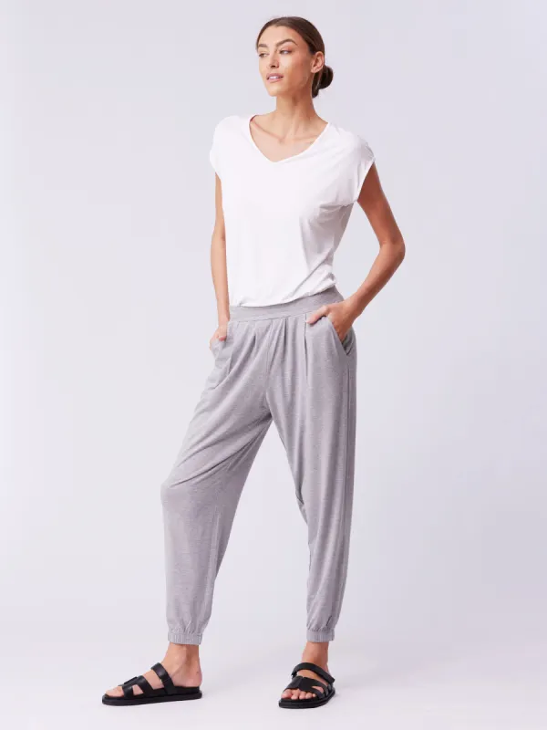 V Neck Modal Tee - White sold by Dharma Bums