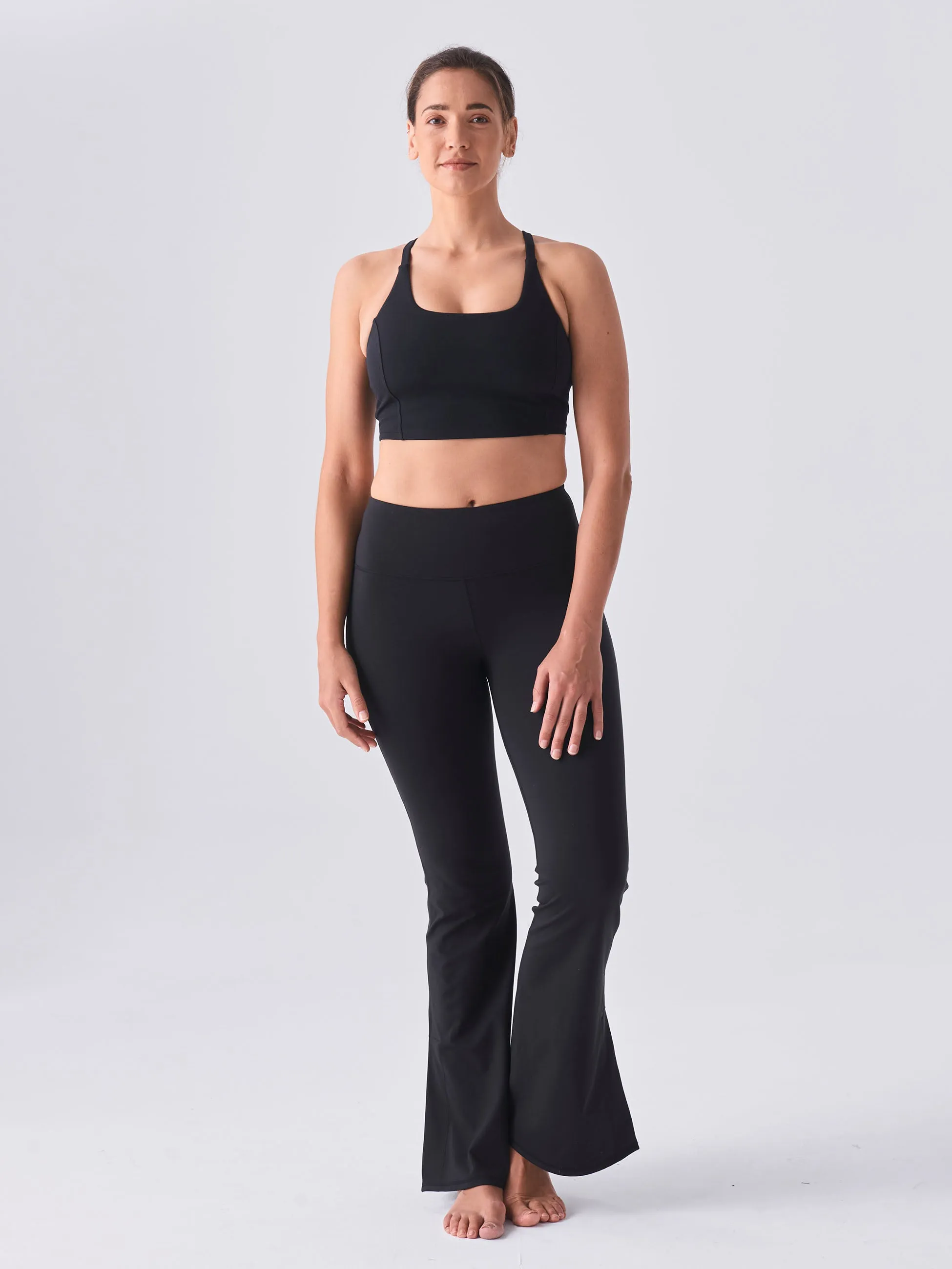Airbrush Lite Flare Regular Length Legging - Black sold by Dharma Bums product image thumbnail 5