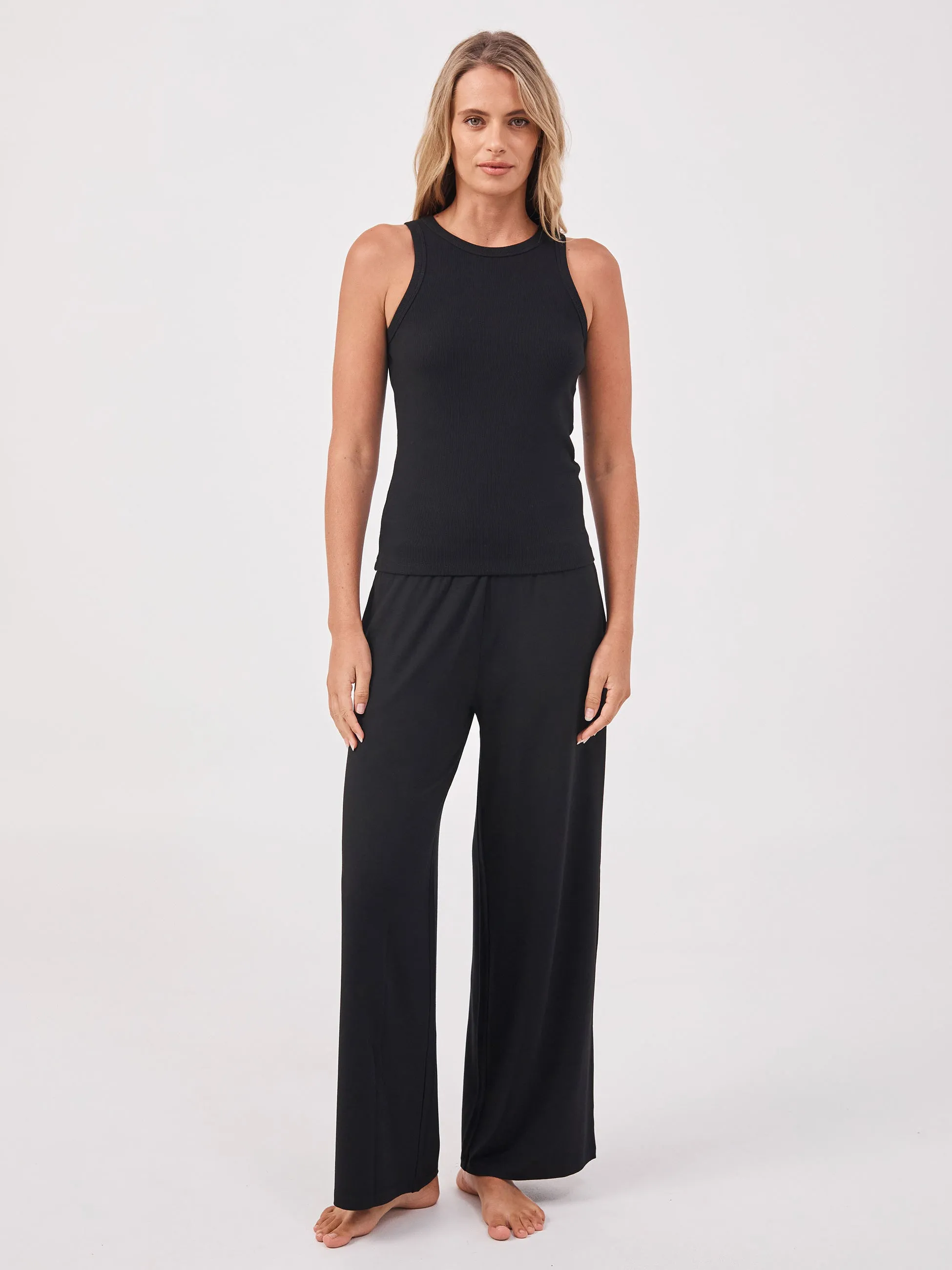 Classic Rib Tank - Black sold by Dharma Bums product image thumbnail 3