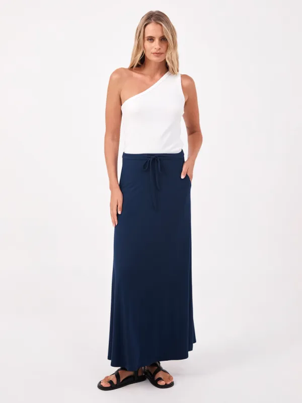 Ultimate Maxi Skirt - Navy sold by Dharma Bums