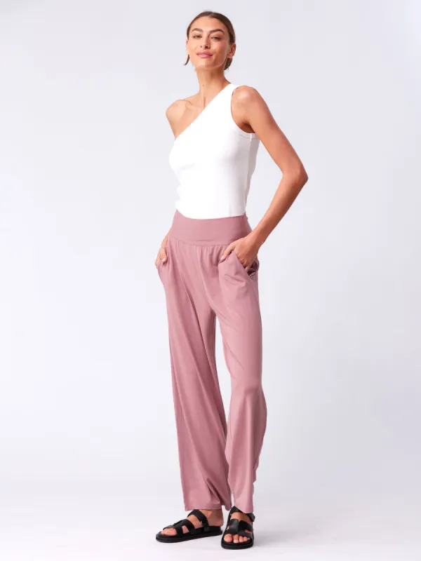 Nomad Modal Wide Leg Pant - Rosewater sold by Dharma Bums