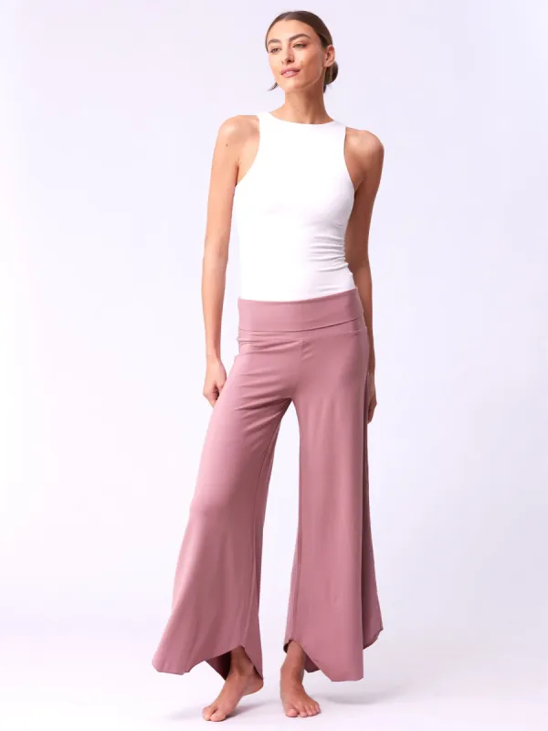 Modal Tulip Flare Pant - Rosewater sold by Dharma Bums