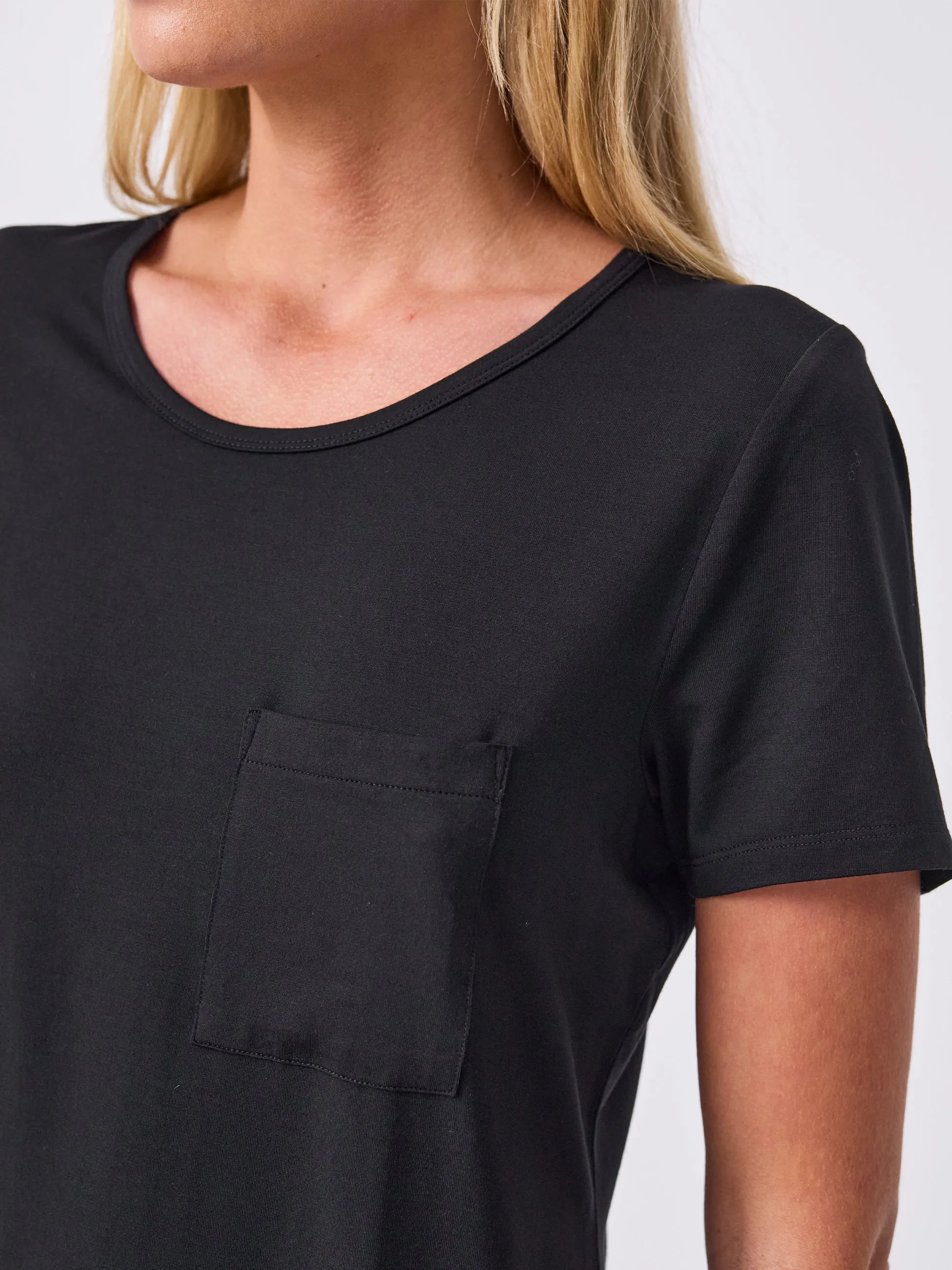 Modal Pocket Tee - Black sold by Dharma Bums product image thumbnail 4