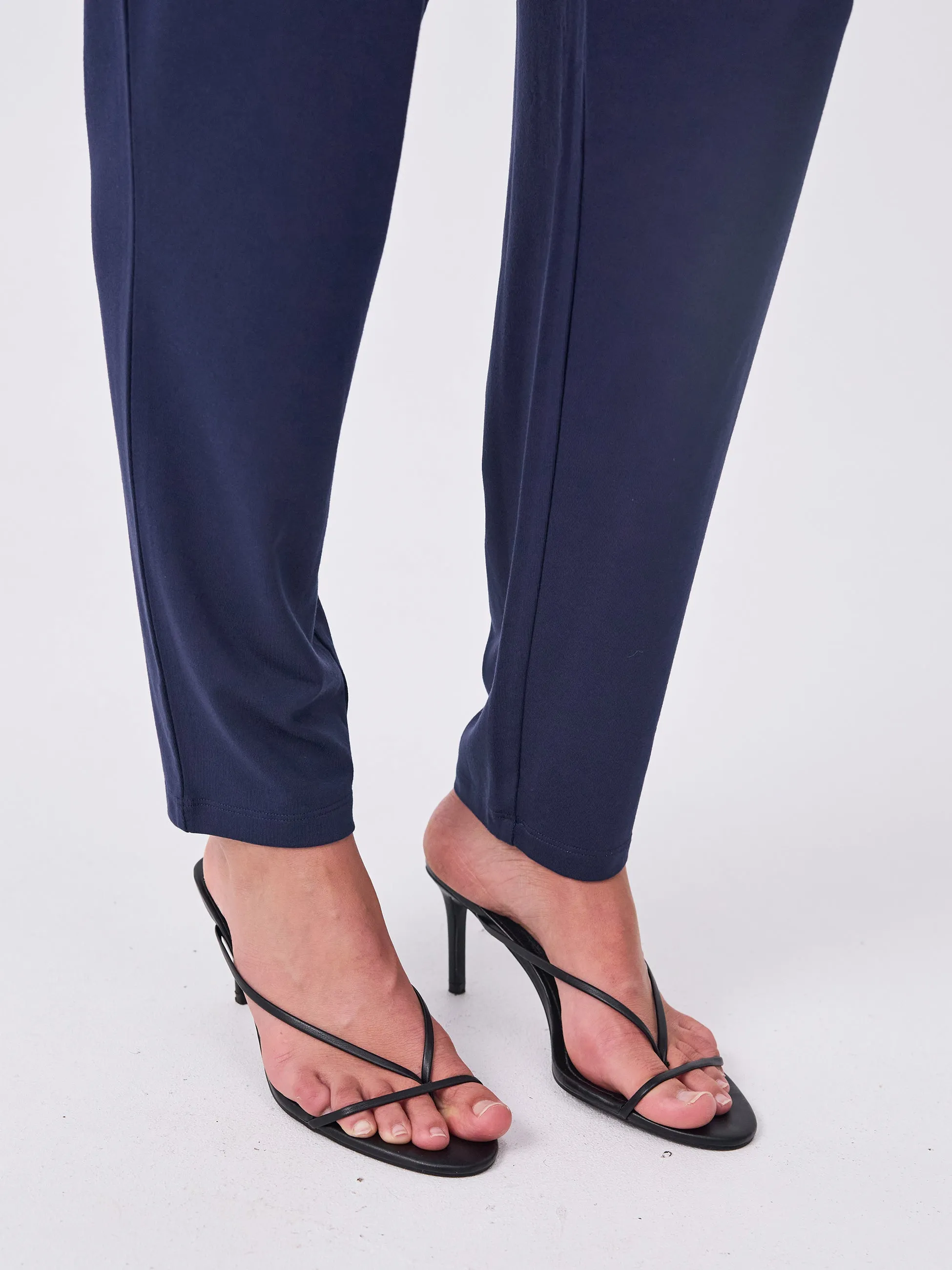 Lounge Slim Leg Pant - Navy sold by Dharma Bums product image thumbnail 4