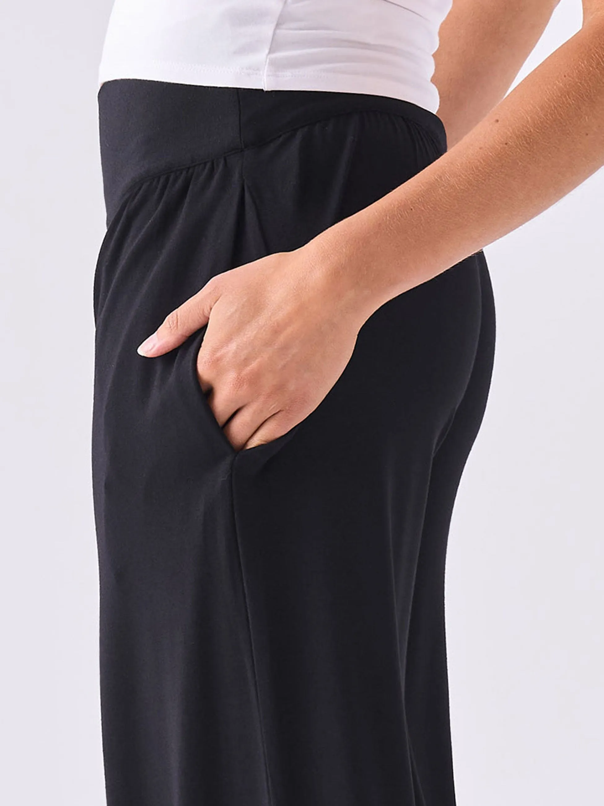 Wide Leg Elephant Ear Pant - Black sold by Dharma Bums product image thumbnail 4