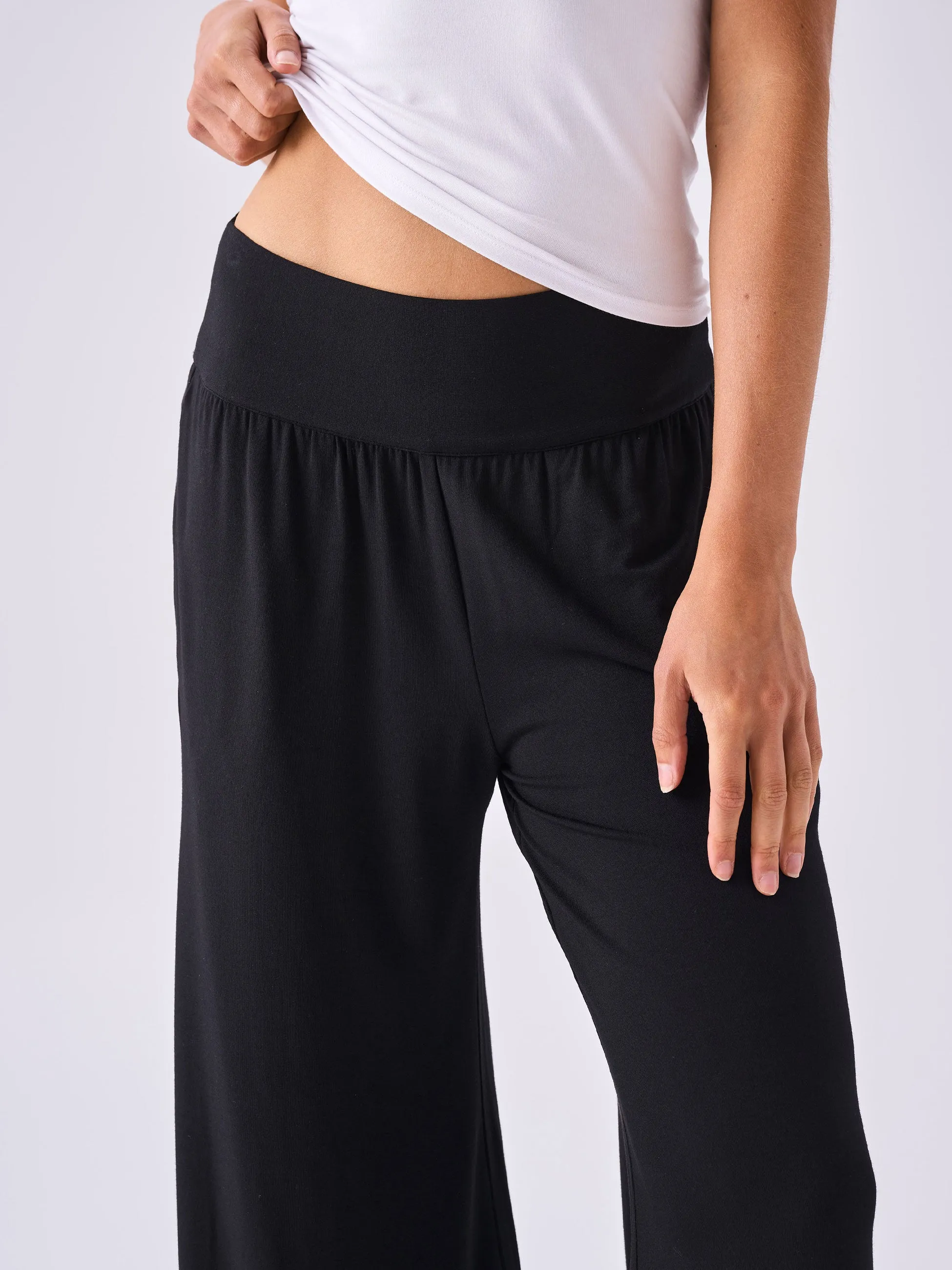 Wide Leg Elephant Ear Pant - Black sold by Dharma Bums product image thumbnail 5